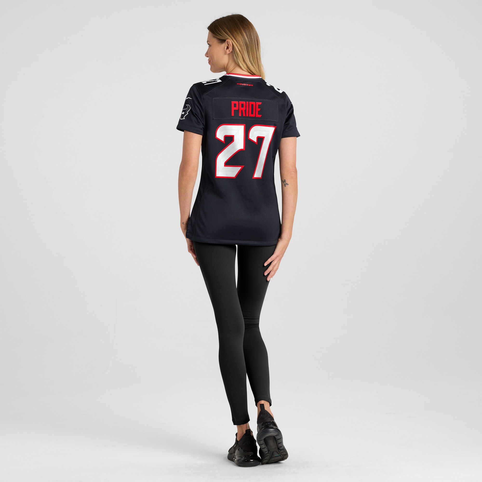 Houston Texans Troy Pride Navy Team Game NFL Jersey Women's