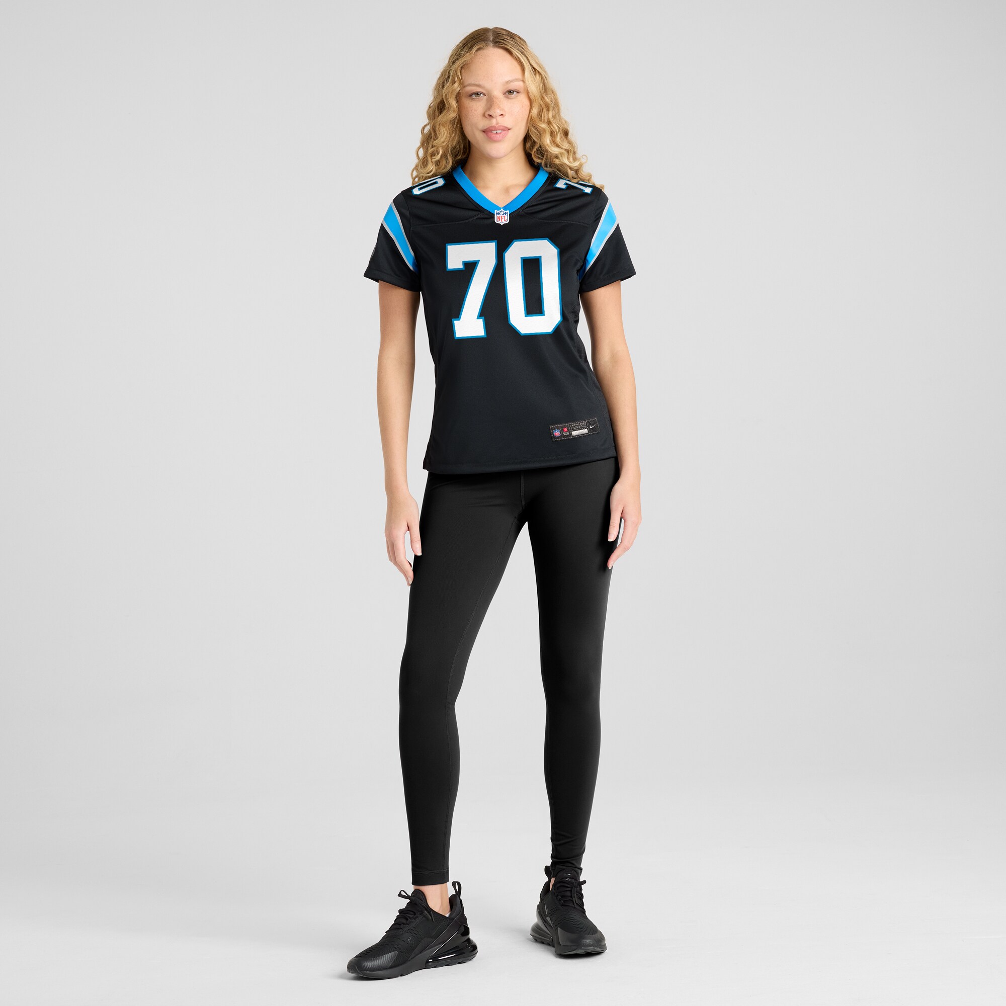 Carolina Panthers Brady Christensen Black Team Game NFL Jersey Women's