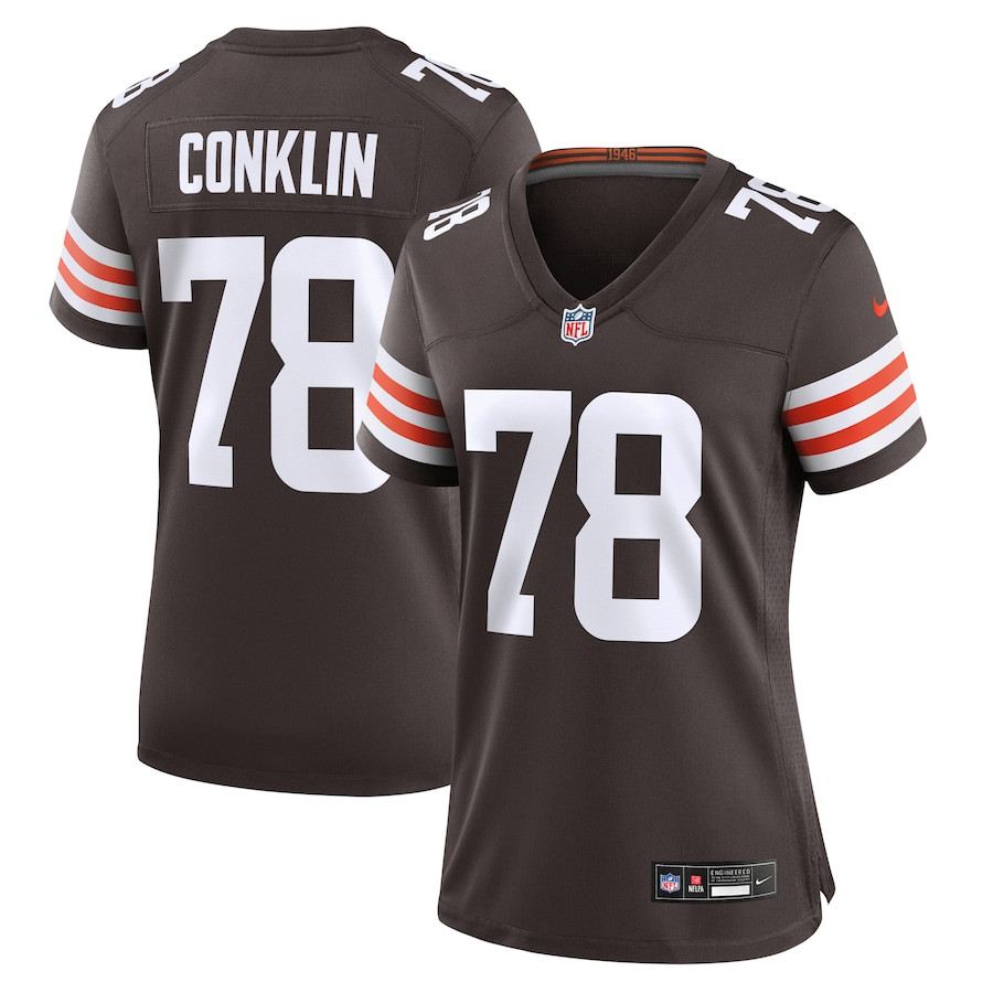 Jack Conklin 78 Cleveland Browns Game Brown NFL Jersey Women's