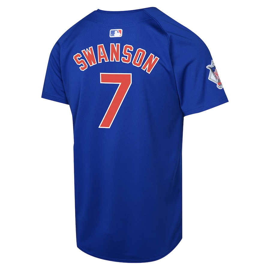 Dansby Swanson 7 Chicago Cubs Alternate Limited Royal MLB Jersey Youth