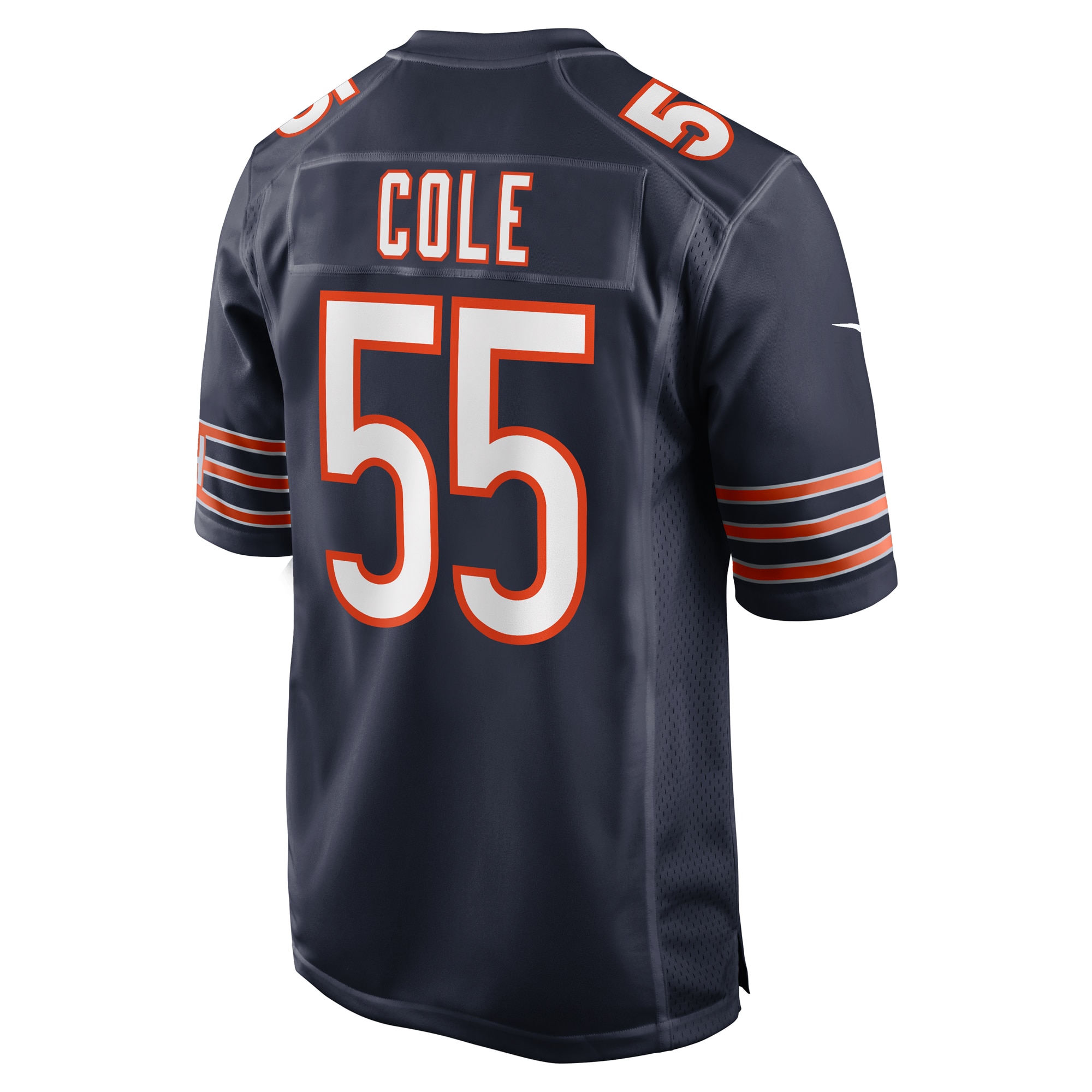Chicago Bears Dylan Cole Navy Game NFL Jersey Men's