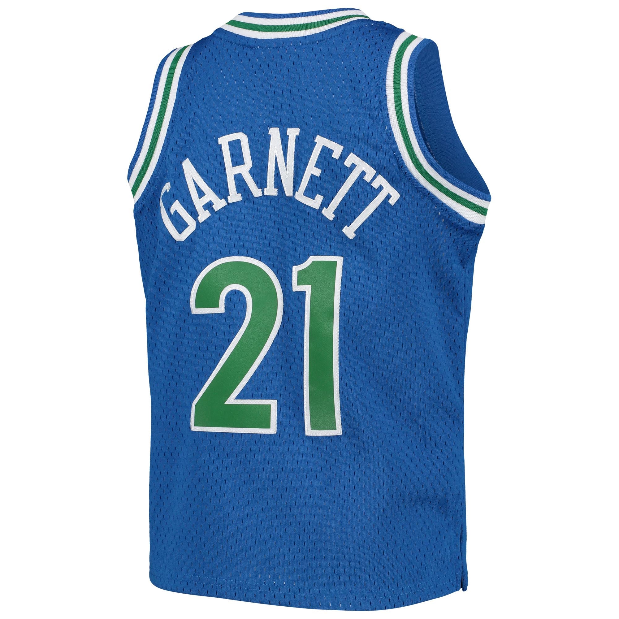 Mitchell Ness Kevin Garnett Blue Minnesota Timberwolves 1995-96 Hardwood Classics Swingman NBA Jersey Youth
