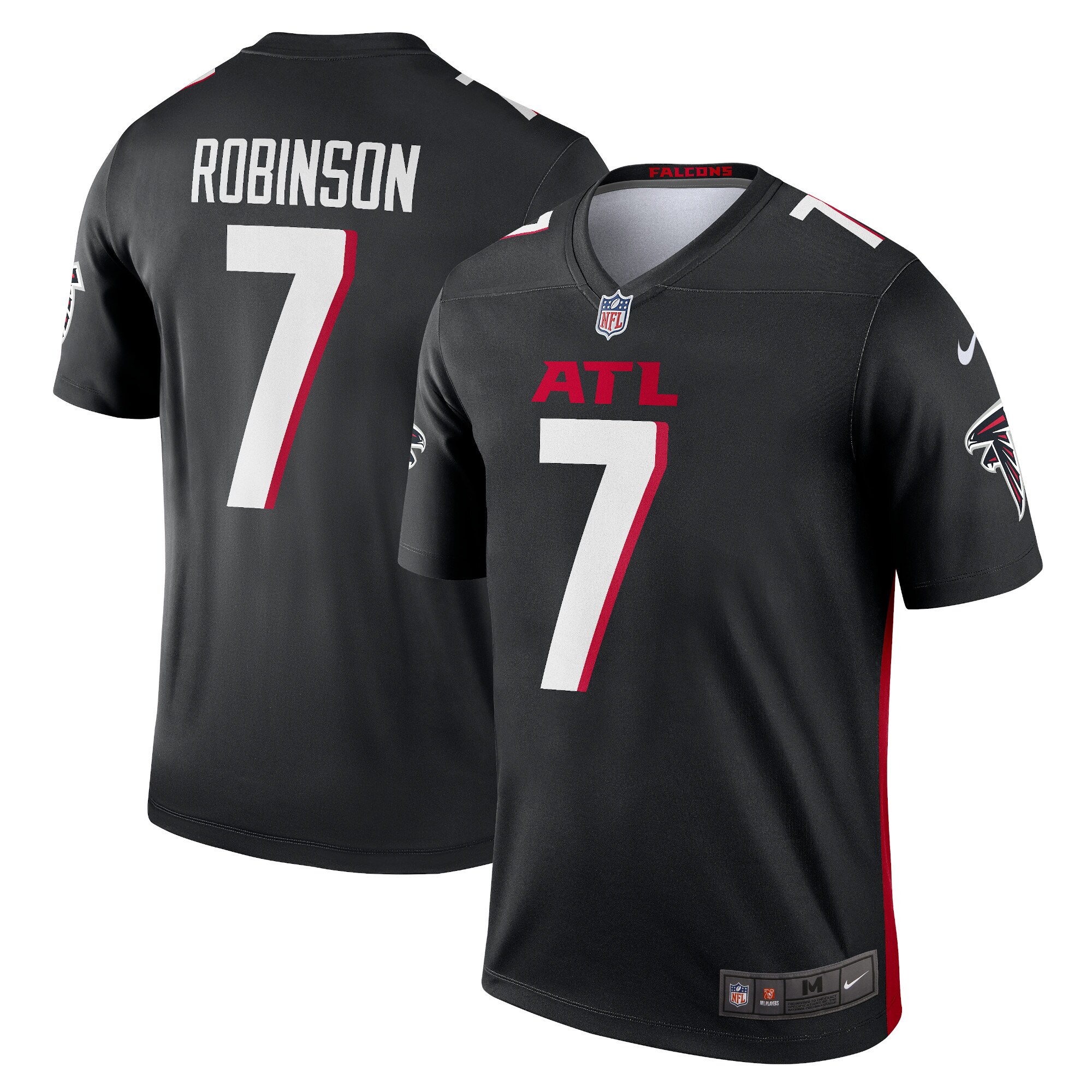 Atlanta Falcons Bijan Robinson Black Team Legend Player Performance Top NFL Jersey Men's
