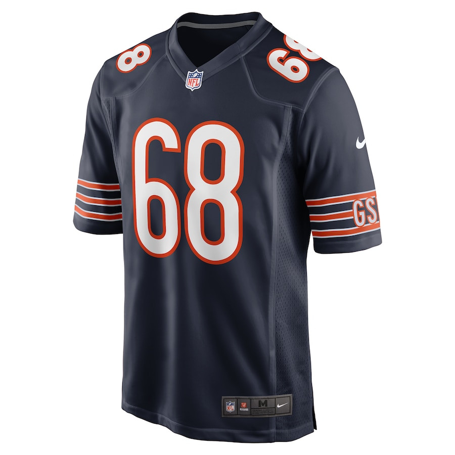 Doug Kramer Jr. 68 Chicago Bears Game Navy NFL Jersey Men's
