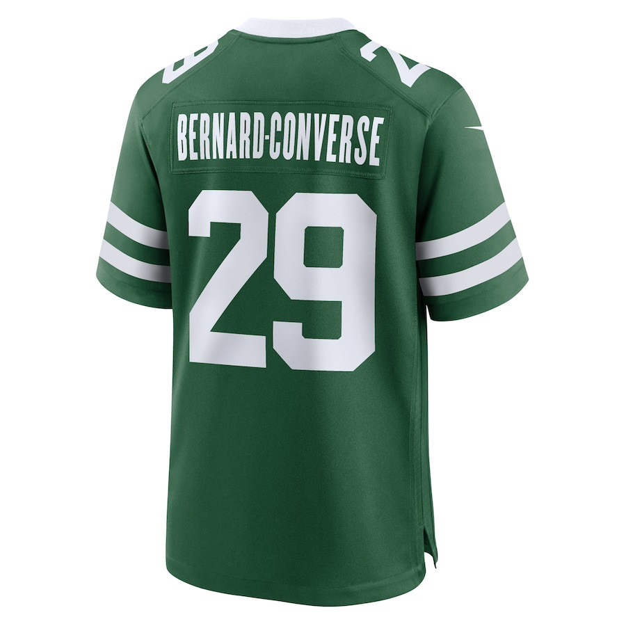 Jarrick Bernard-Converse 29 New York Jets Team Game Legacy Green NFL Jersey Men's