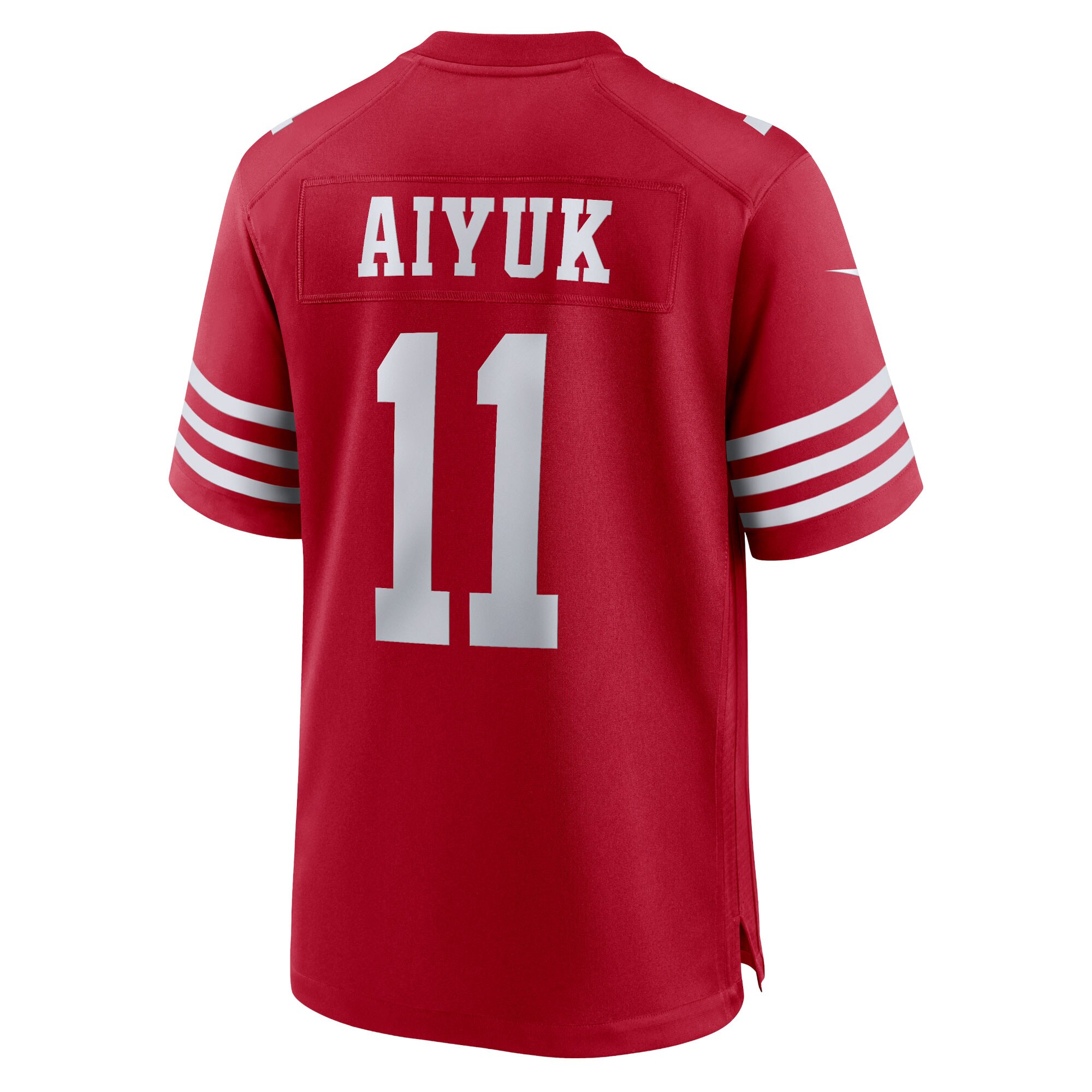 San Francisco 49ers Brandon Aiyuk Scarlet Team Game Player NFL Jersey Women's
