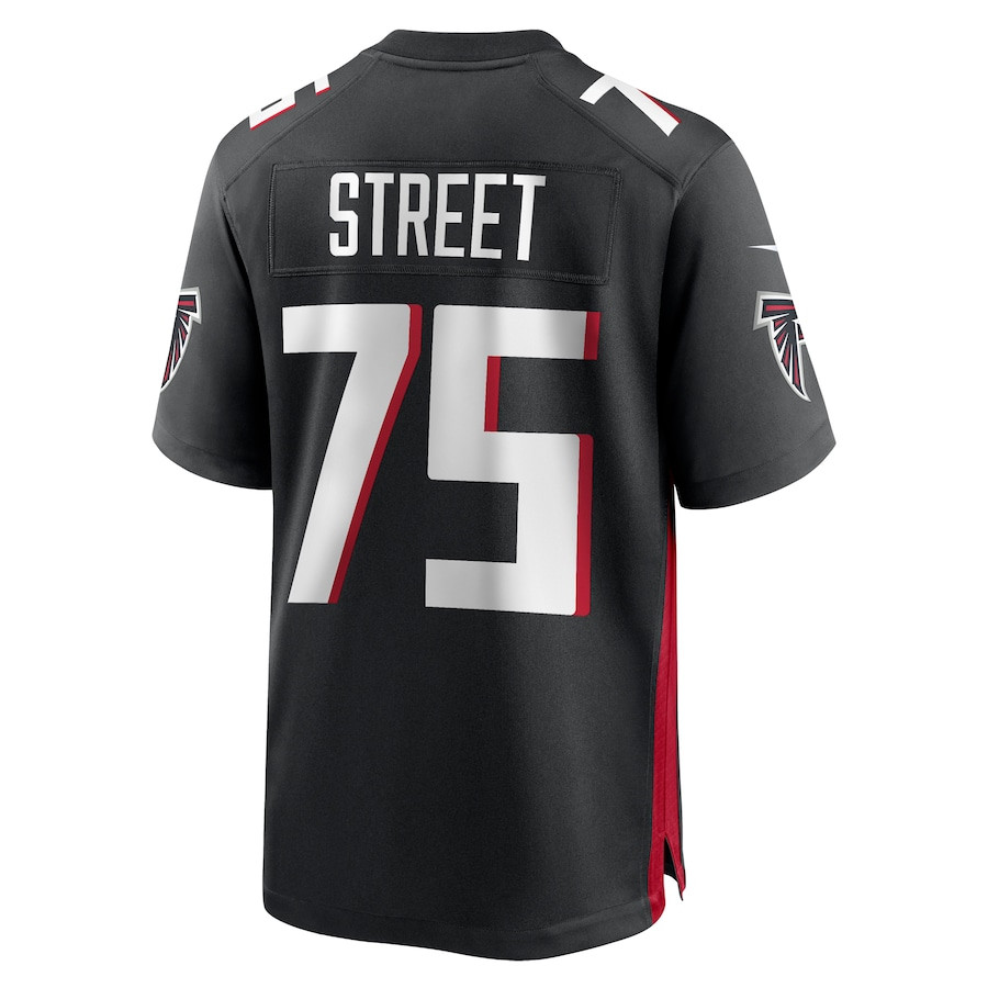 Kentavius Street 75 Atlanta Falcons Game Black NFL Jersey Men's