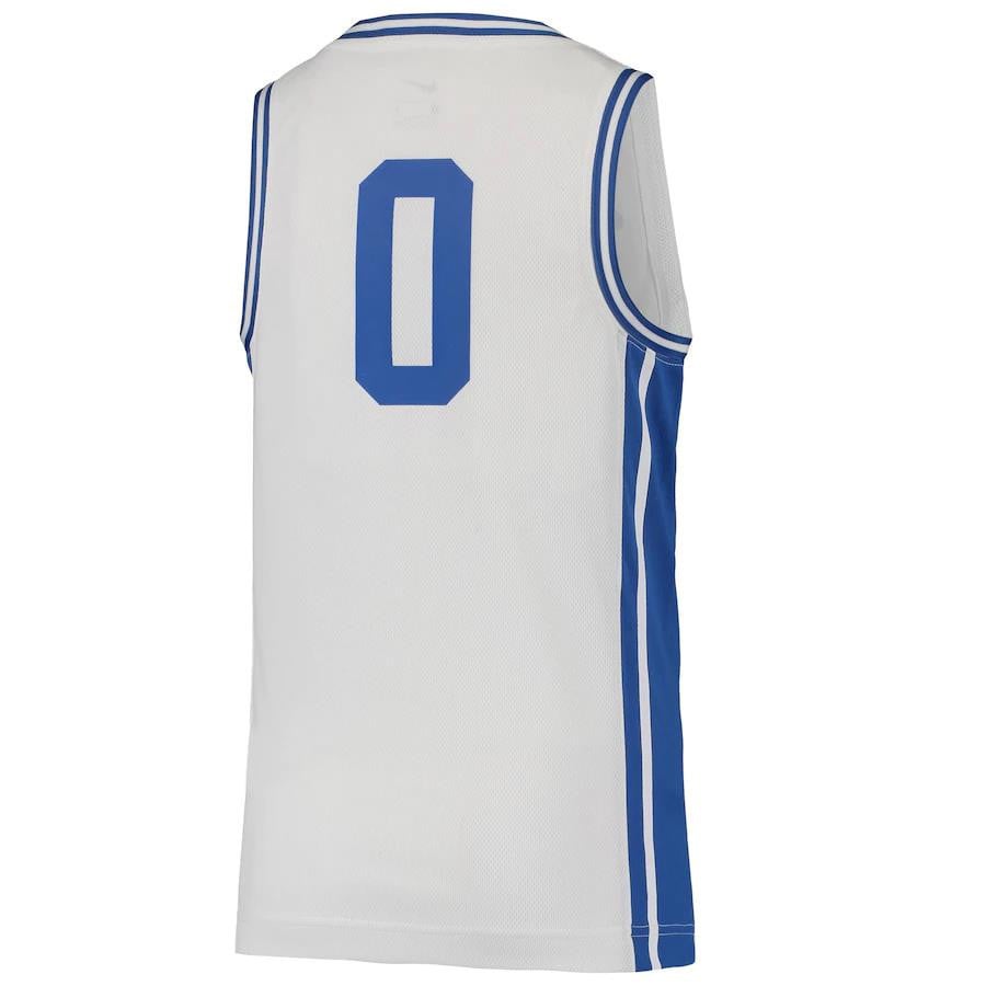Duke Blue Devil Team White #0 NCAA Jersey Youth