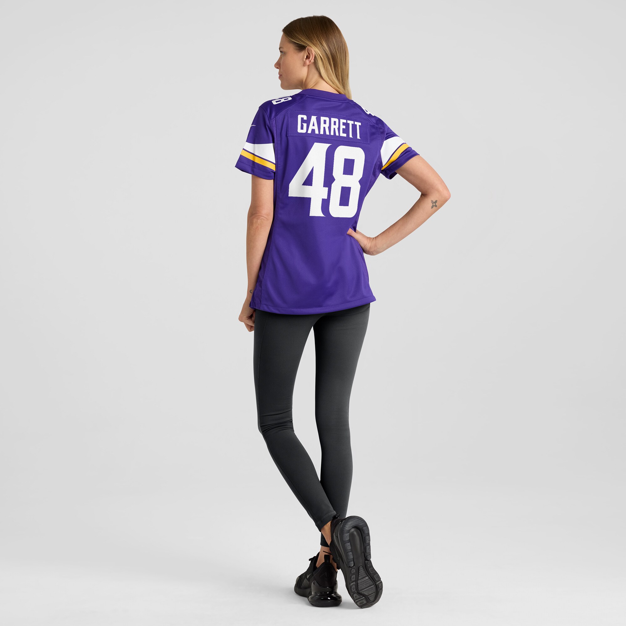 Minnesota Vikings Chris Garrett Purple Home Game Player NFL Jersey Women's
