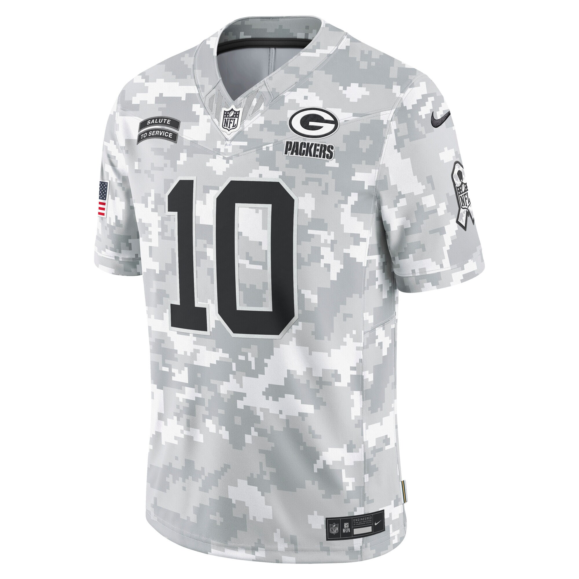 Green Bay Packers Love Arctic Camo 2024 Salute to Service Limited NFL Jersey Men's