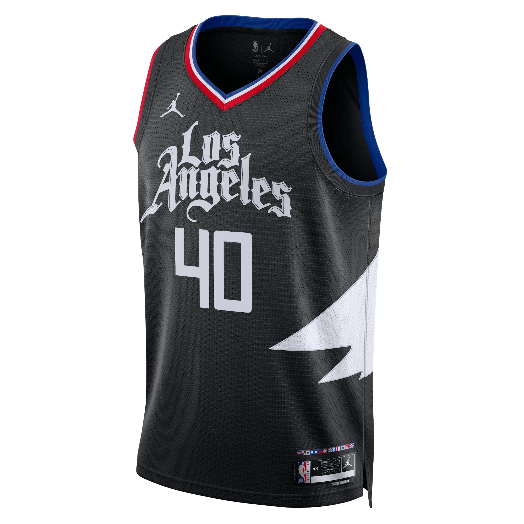 Los Angeles Clippers Jordan Statement Edition Swingman Black Ivica Zuba Unisex NBA Jersey Unisex