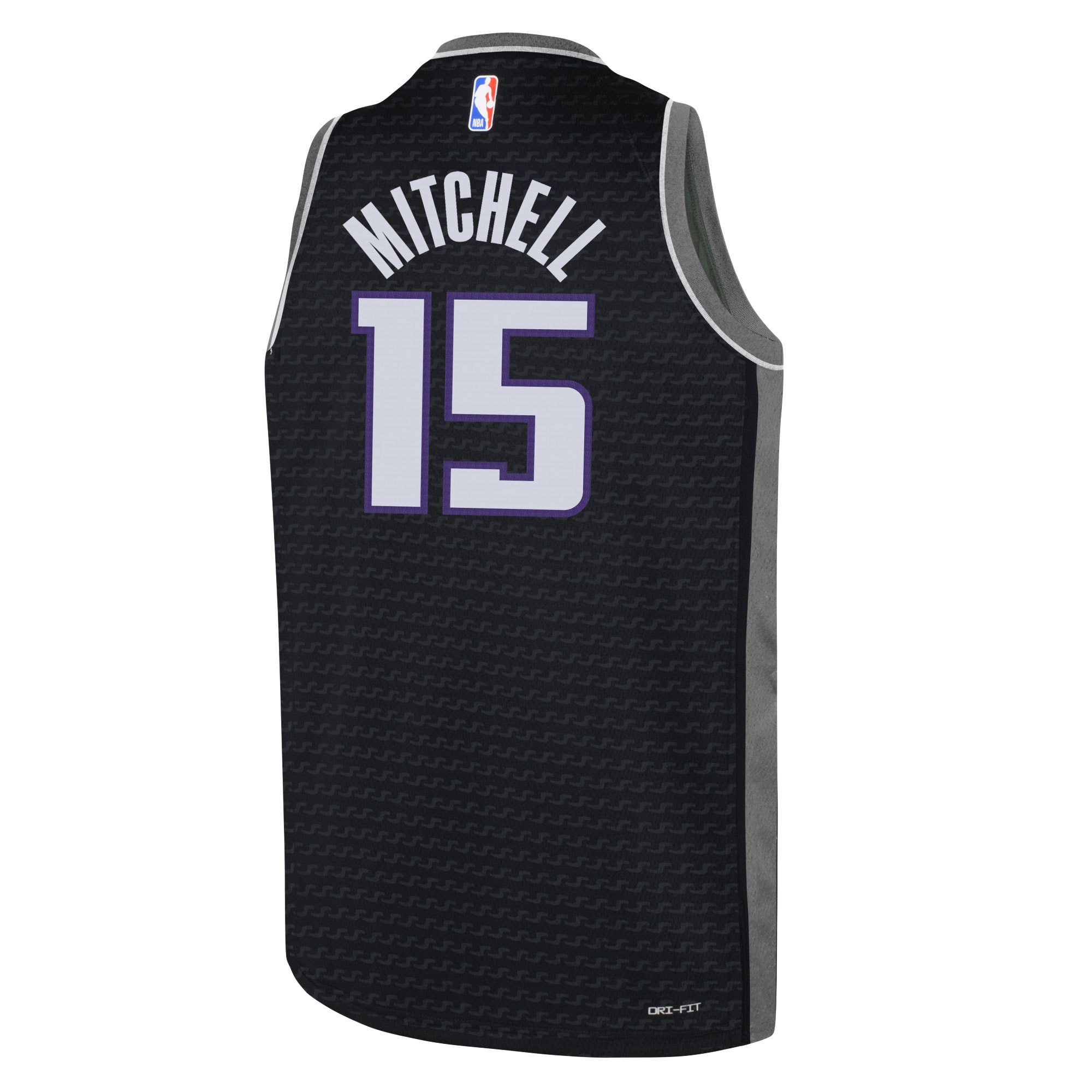 Jordan Brand Davion Mitchell Black Sacramento Kings Swingman Statement Edition NBA Jersey Youth