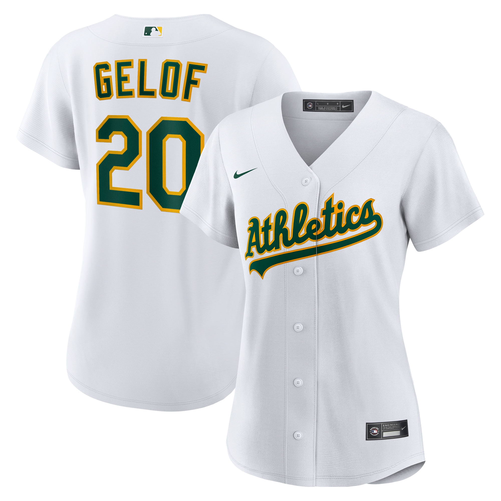 Oakland Athletics Zack Gelof White Home Player MLB Jersey Women's
