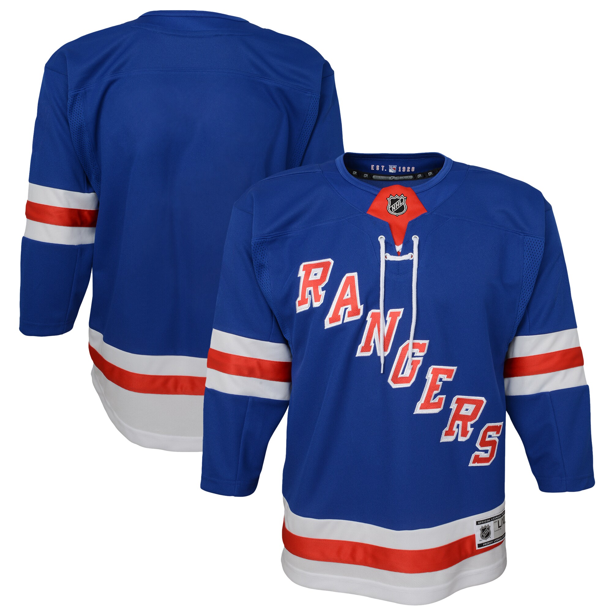 New York Rangers Blue Home Premier NHL Jersey Youth