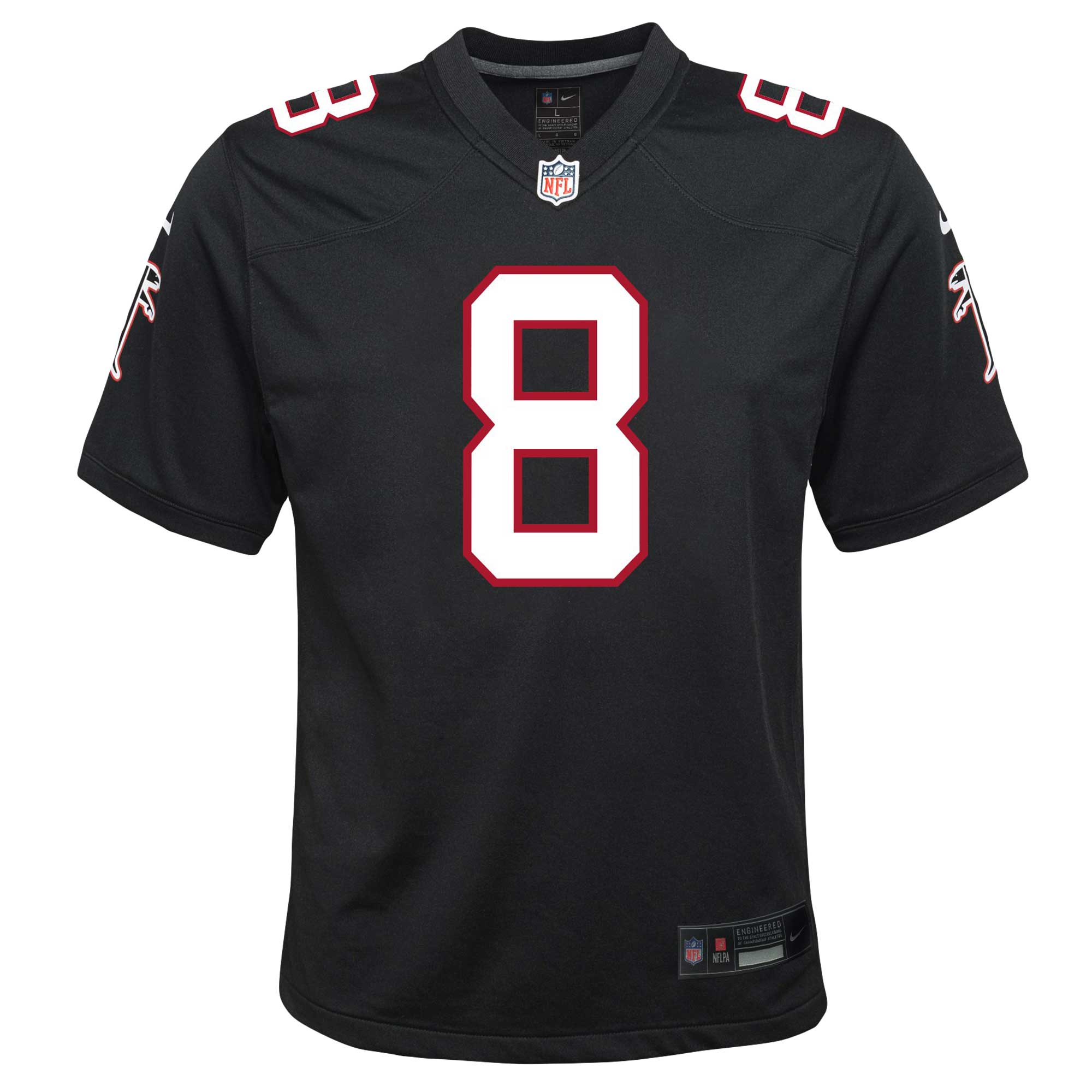 Atlanta Falcons Kyle Pitts Black Game NFL Jersey Youth