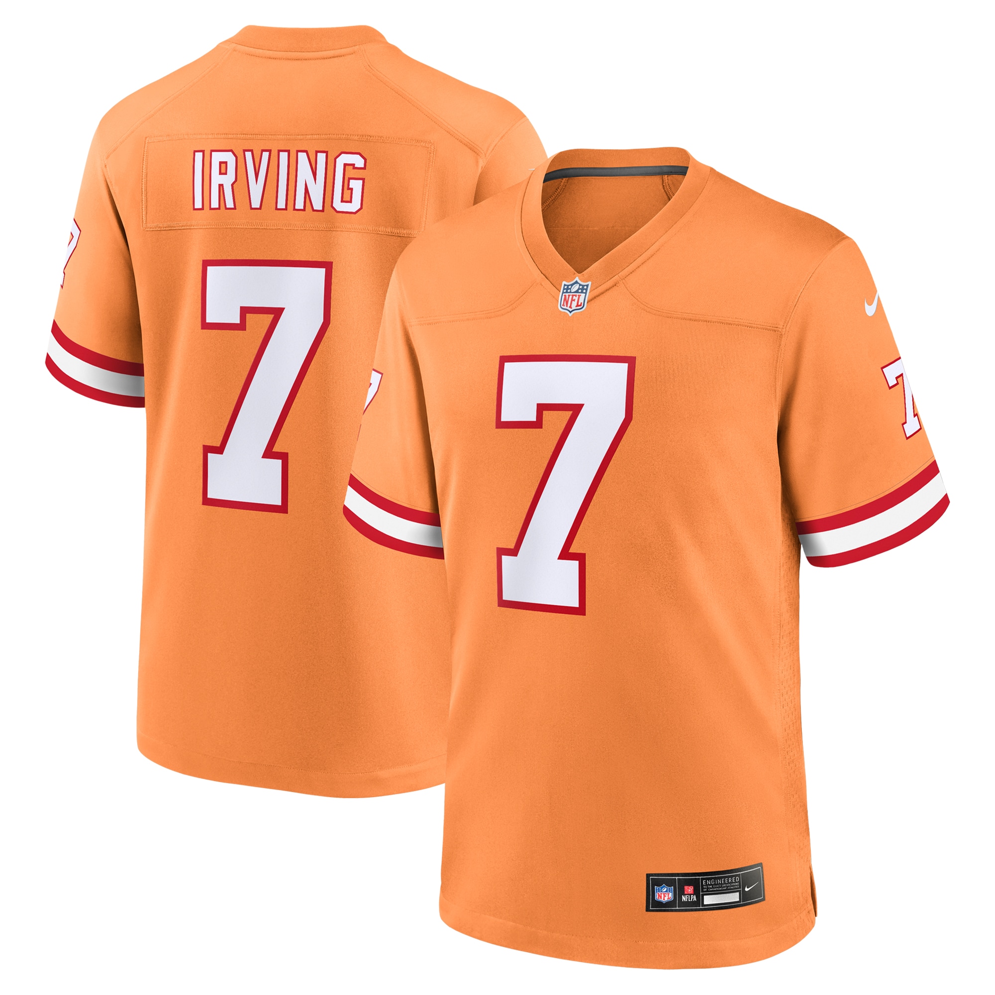 Tampa Bay Buccaneers Bucky Irving Orange Alternate Game NFL Jersey Men's
