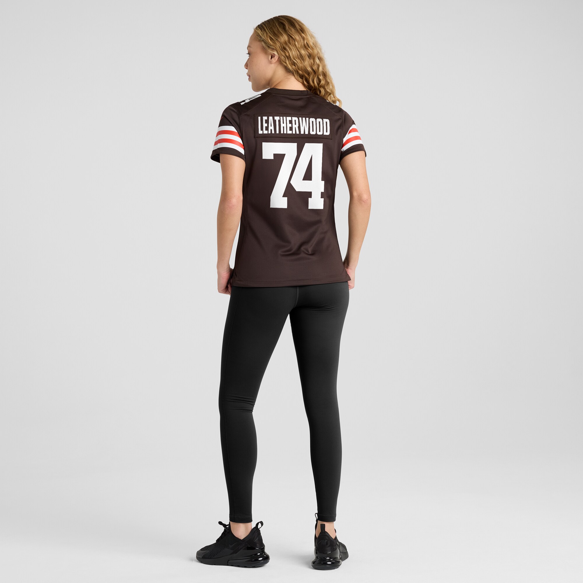 Cleveland Browns Alex Leatherwood Brown Team Game NFL Jersey Women's