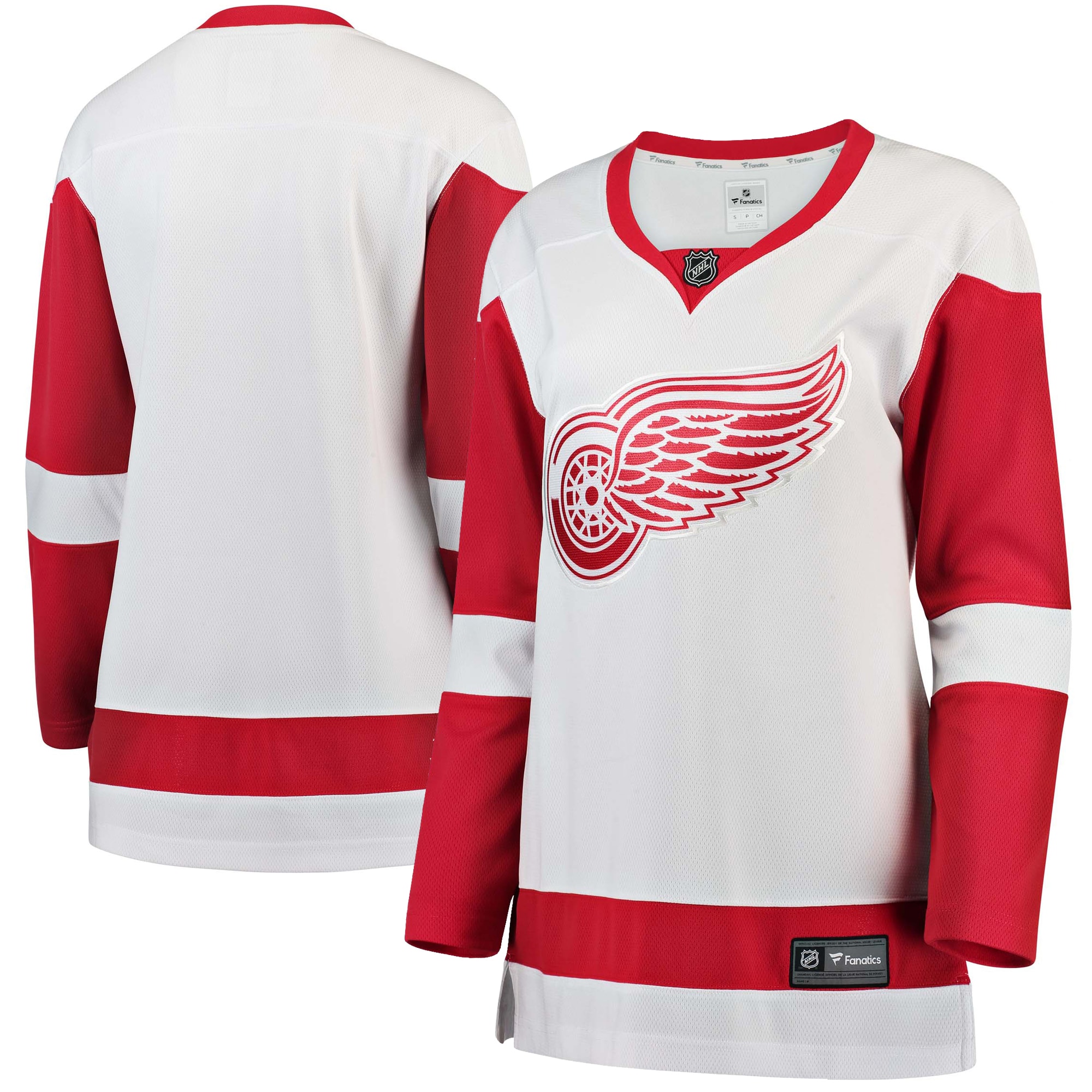 Detroit Red Wings White Away Breakaway NHL Jersey Women's