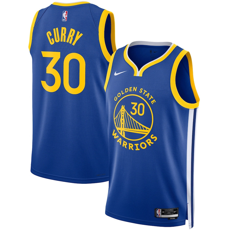 Stephen Curry 30 Golden State Warriors Swingman Icon Swingman Royal NBA Jersey Men's
