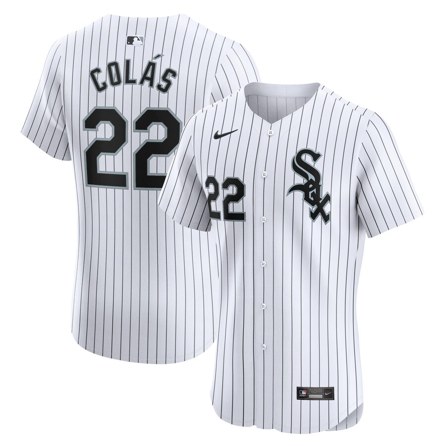 Oscar Colas Chicago White Sox Home Elite Player Jersey White
