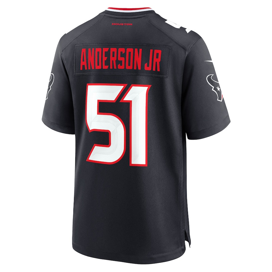 Will Anderson Jr. 51 Houston Texans Game Navy NFL Jersey Men's