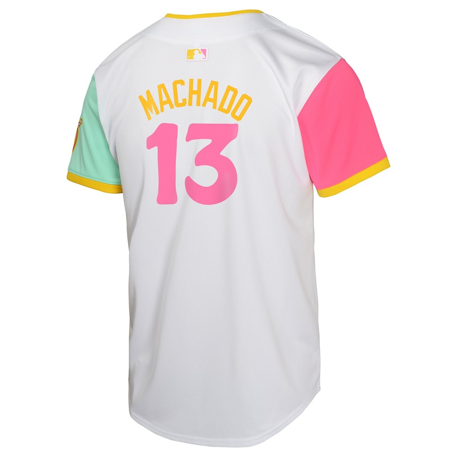 Manny Machado 13 San Diego Padres City Connect Limited White MLB Jersey Youth