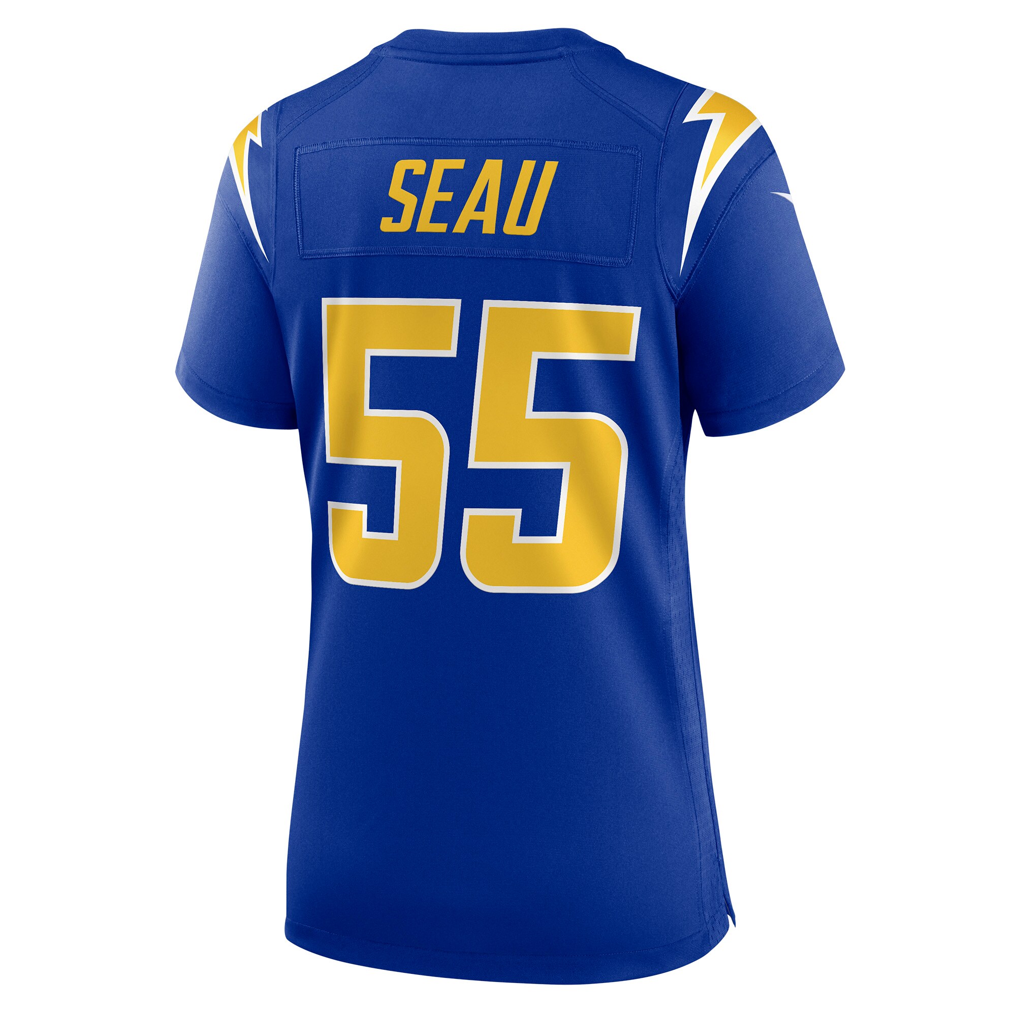 Los Angeles Chargers Junior Seau Royal Retired Game NFL Jersey Women's