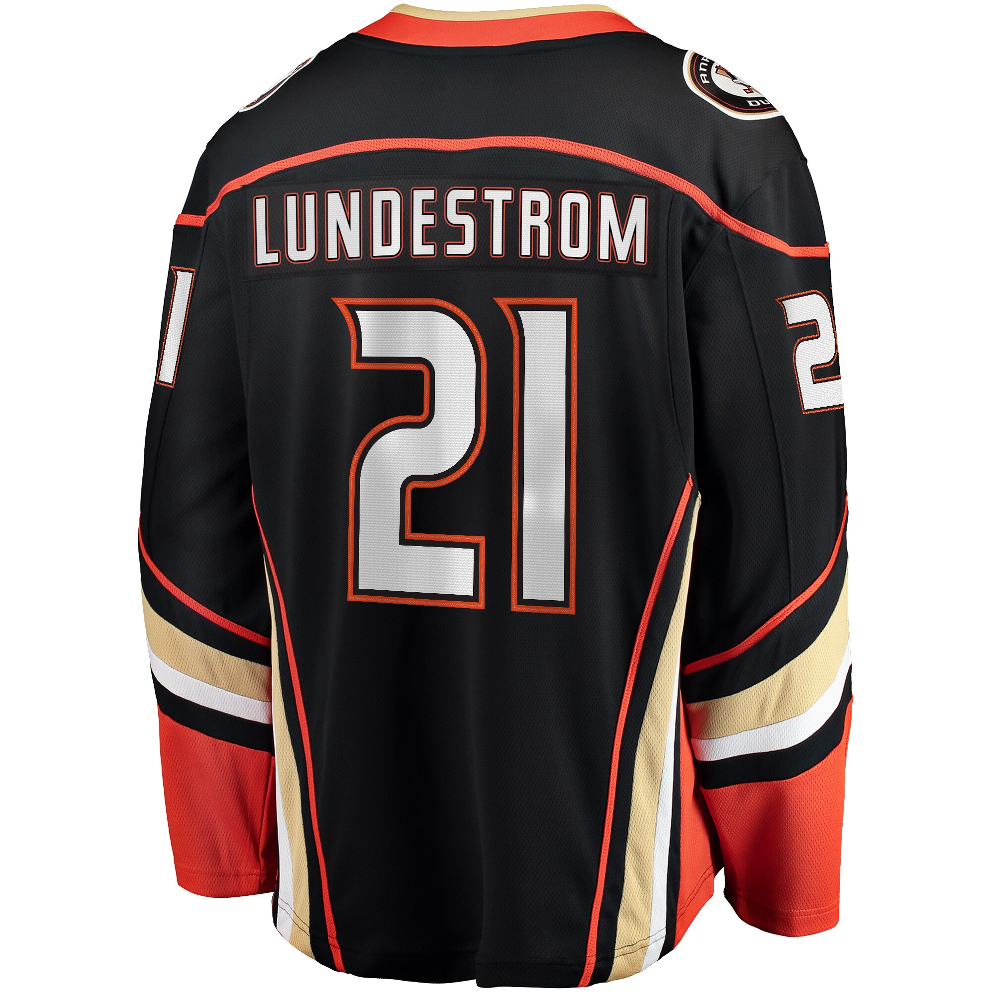 Anaheim Ducks Isac Lundestrom Black Home Breakaway NHL Jersey Men's