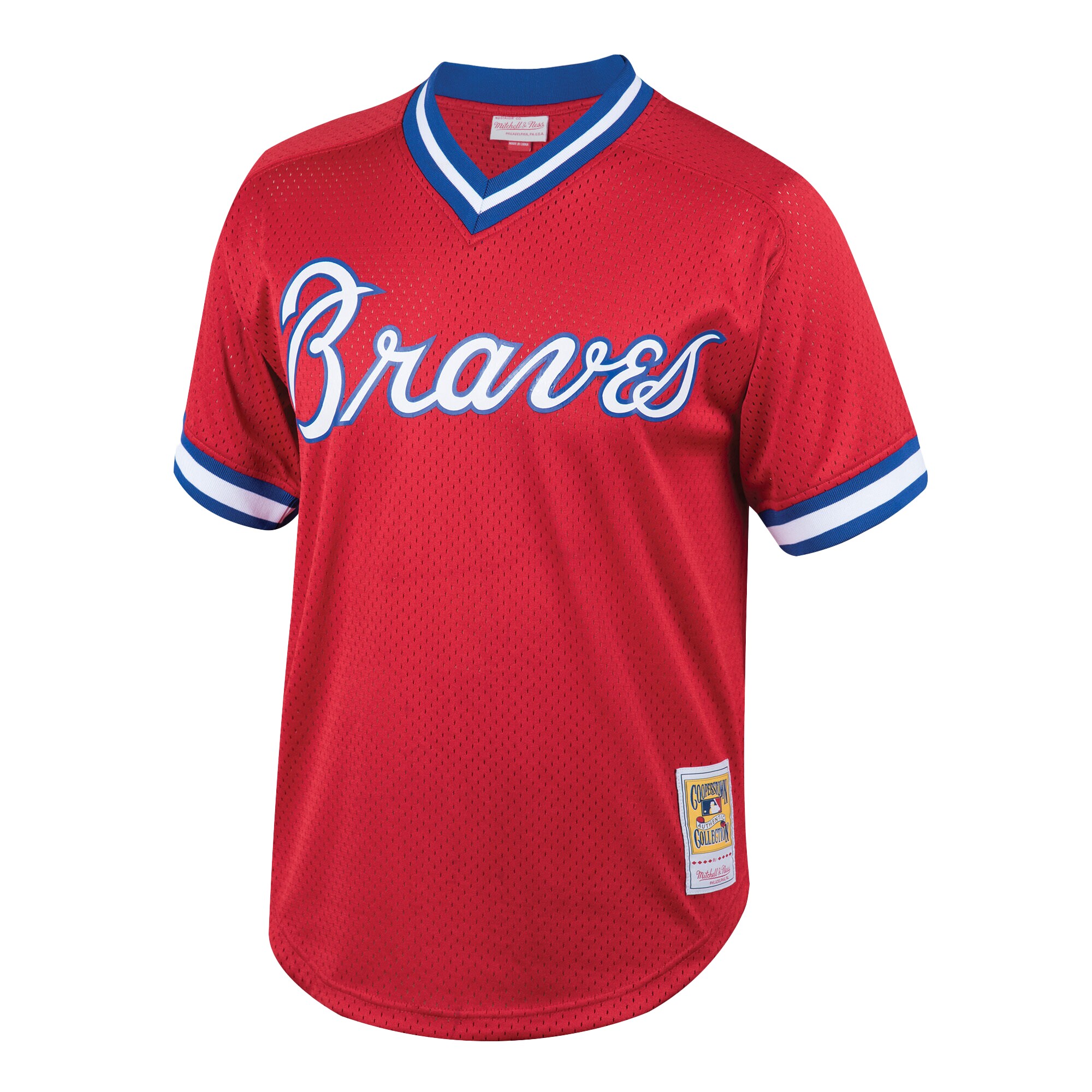 Atlanta Braves Dale Murphy Mitchell Ness Red Cooperstown Collection Mesh Batting Practice MLB Jersey Men's