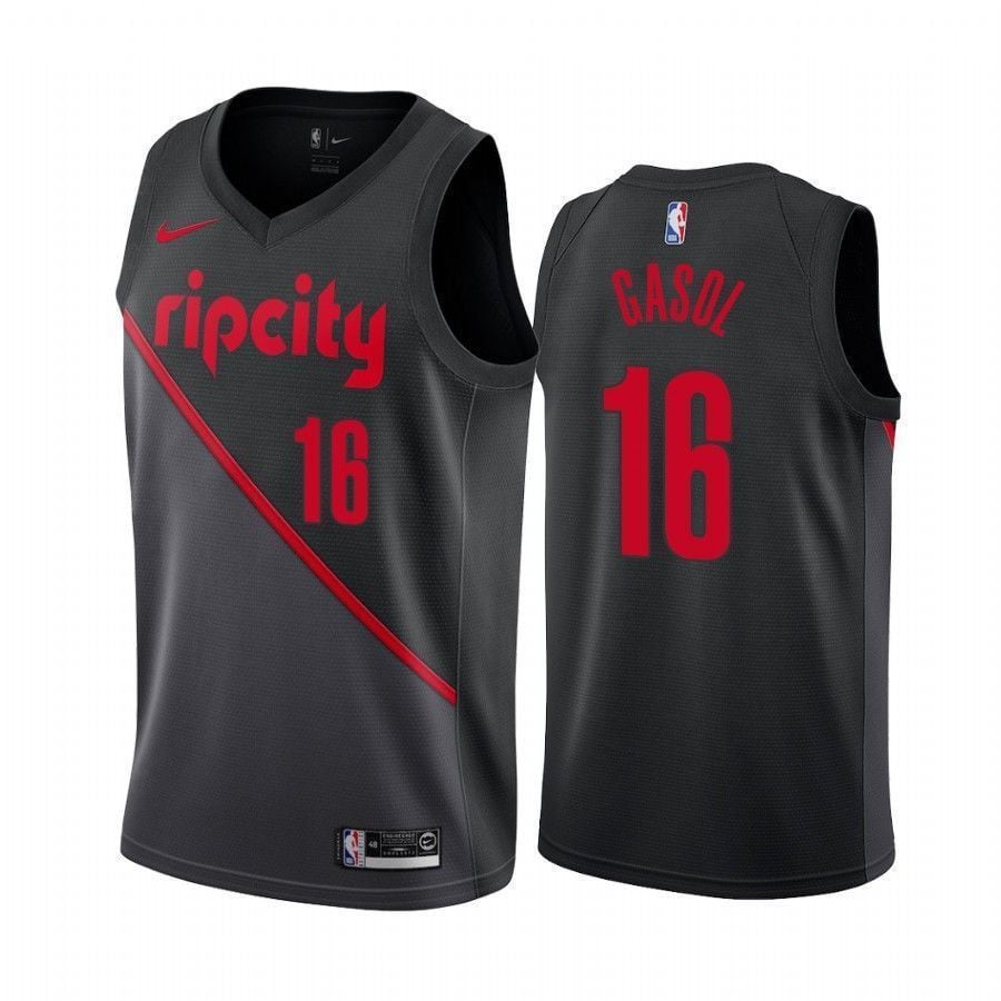 Portland Trail Blazers Pau Gasol 16 City NBA Jersey Men's