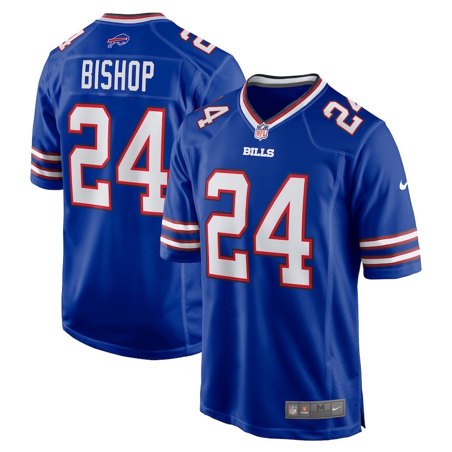 Cole Bishop 24 Buffalo Bills Game Royal NFL Jersey Men's