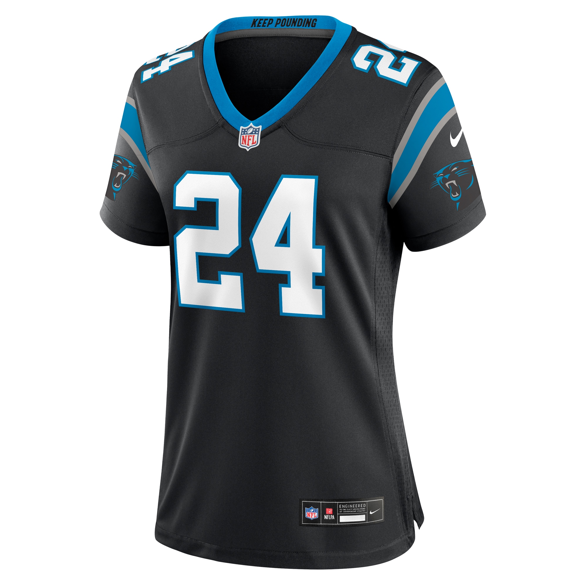 Carolina Panthers Jonathon Brooks Black Game NFL Jersey Women's