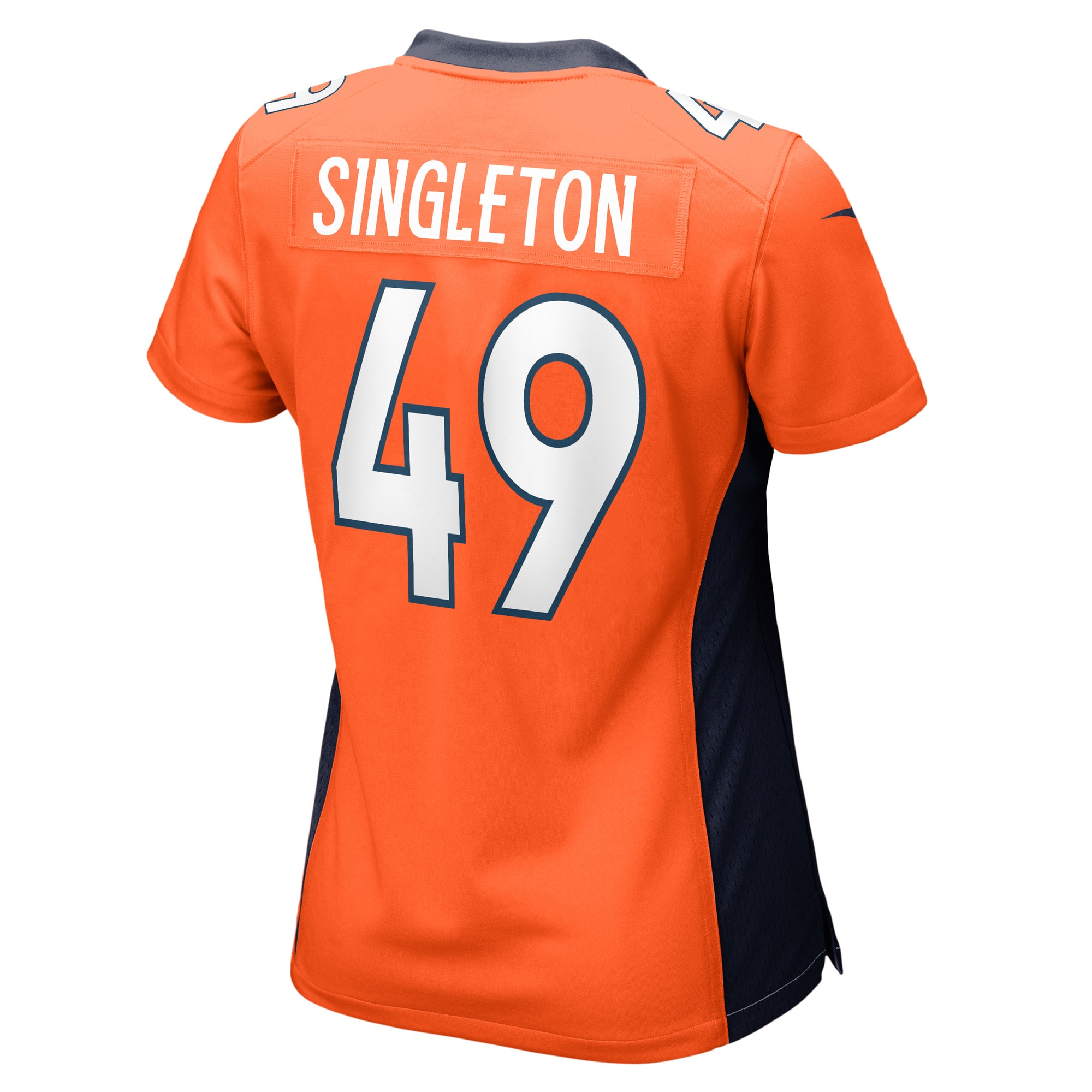 Denver Broncos Alex Singleton Orange Game Player NFL Jersey Women's