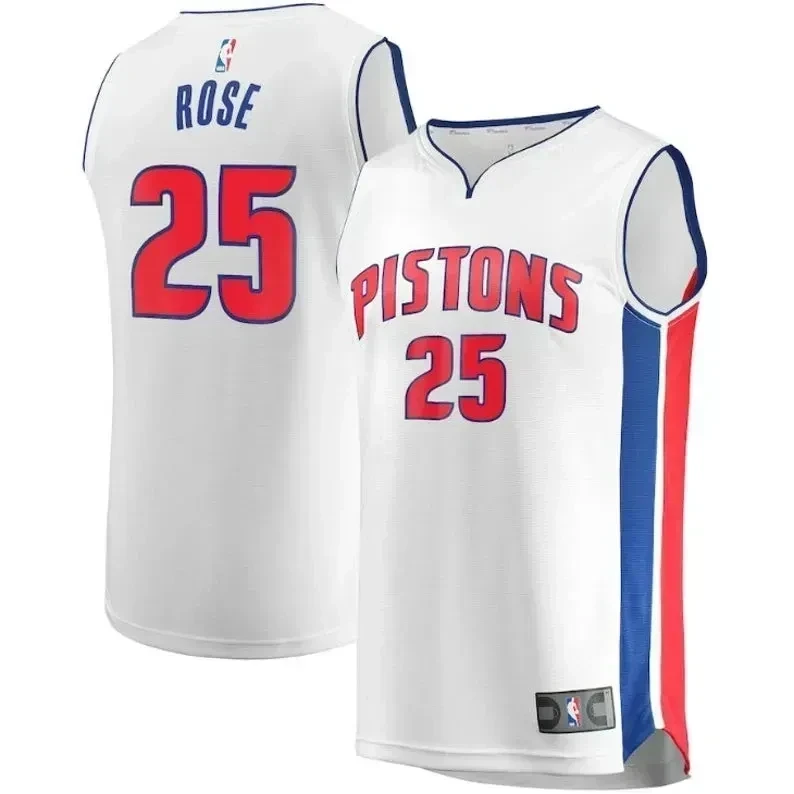 Detroit Pistons Derrick Rose 25 NBA Jersey Men's