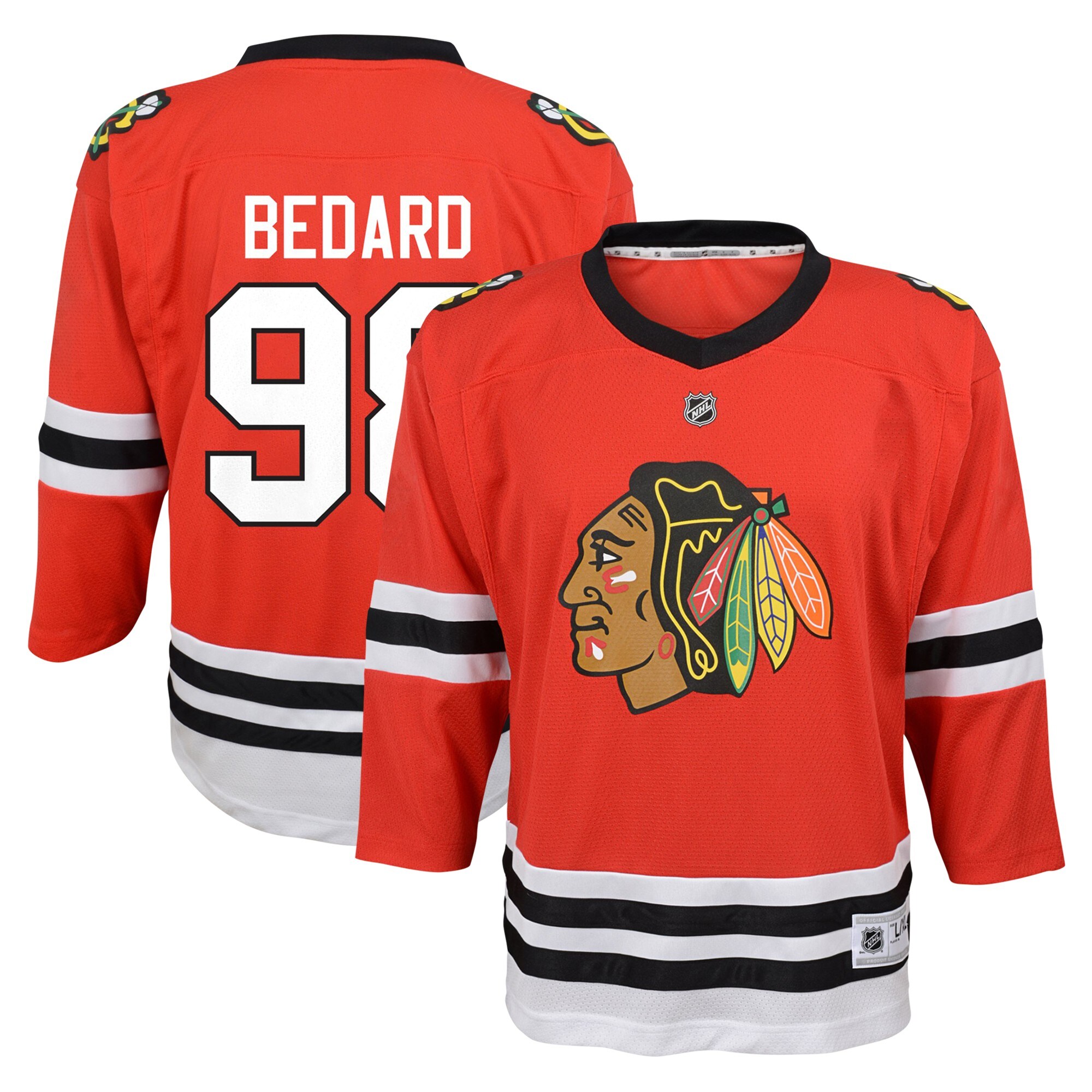 Chicago Blackhawks Connor Bedard Red Home Player NHL Jersey Youth