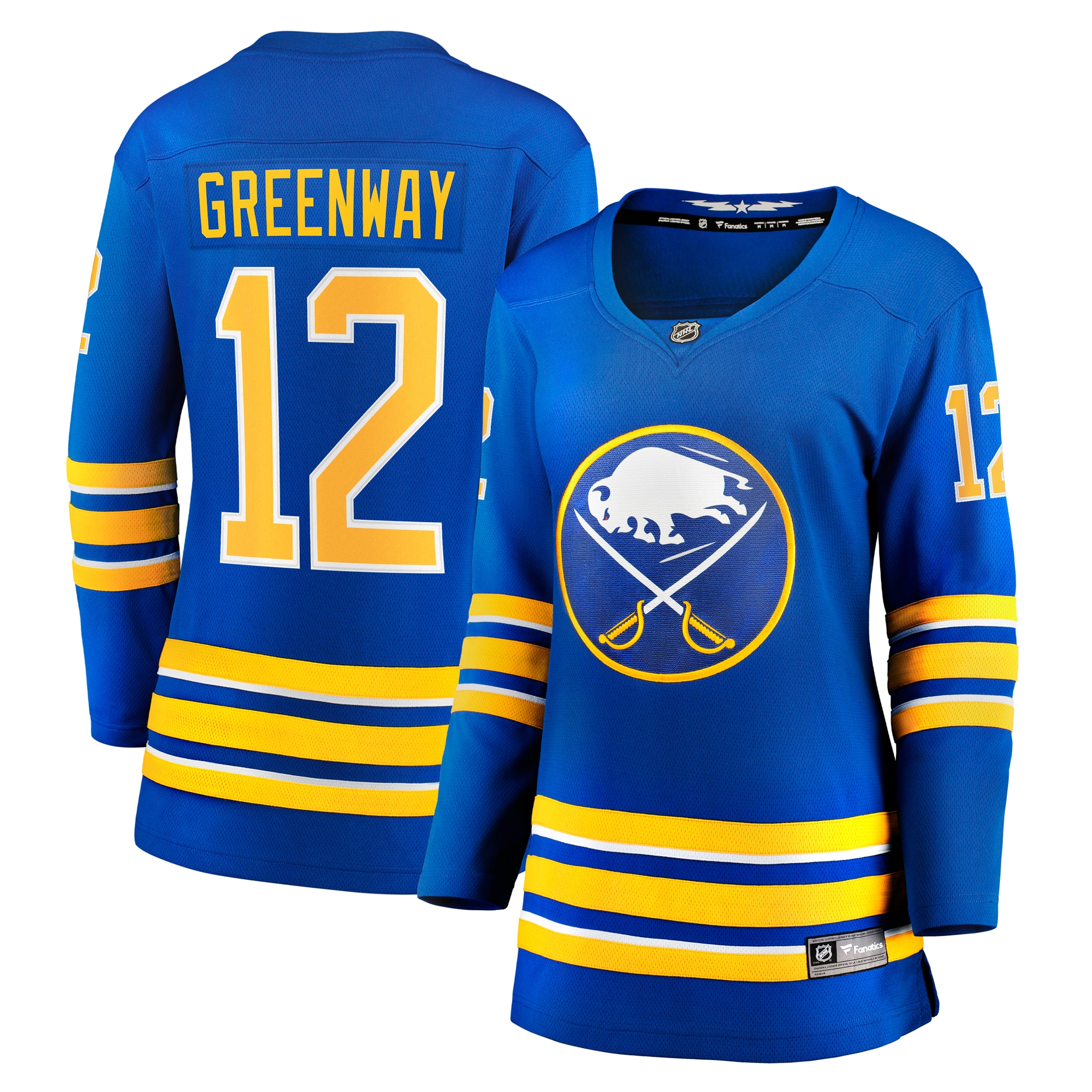 Buffalo Sabres Jordan Greenway Royal Home Breakaway NHL Jersey Women's
