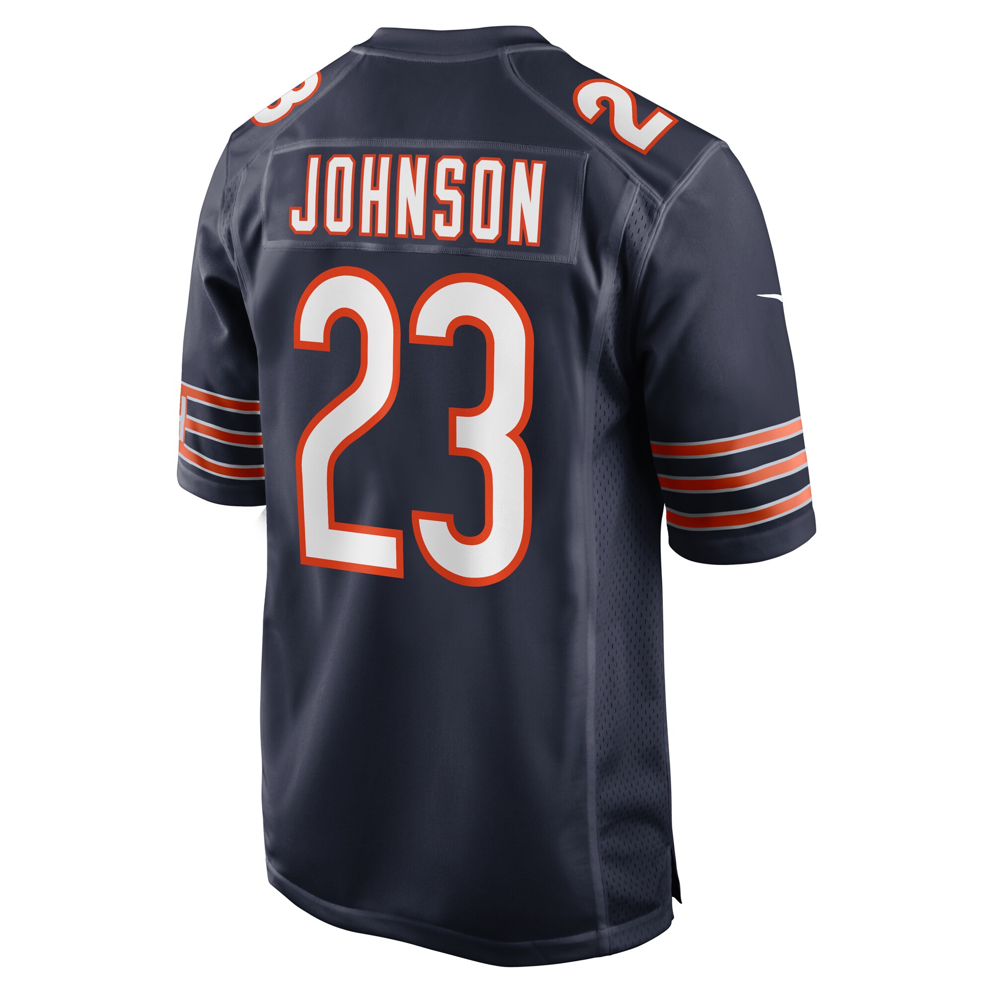 Chicago Bears Roschon Johnson Navy Team Game NFL Jersey Men's
