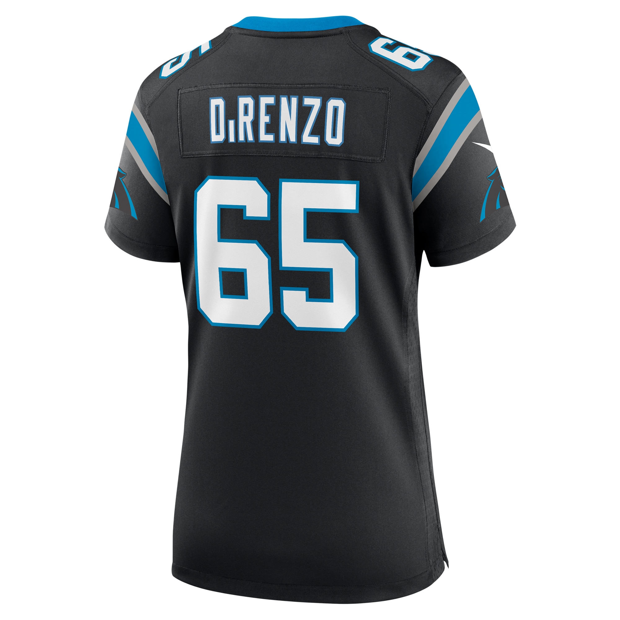 Carolina Panthers J.D. DiRenzo Black Game NFL Jersey Women's