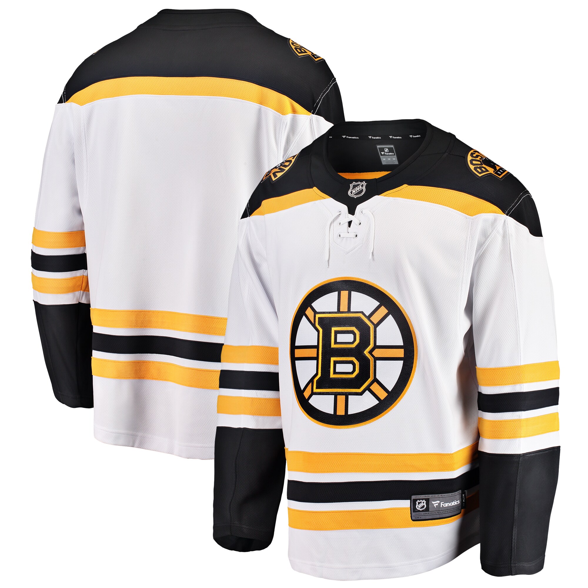Boston Bruins White Away Breakaway NHL Jersey Youth