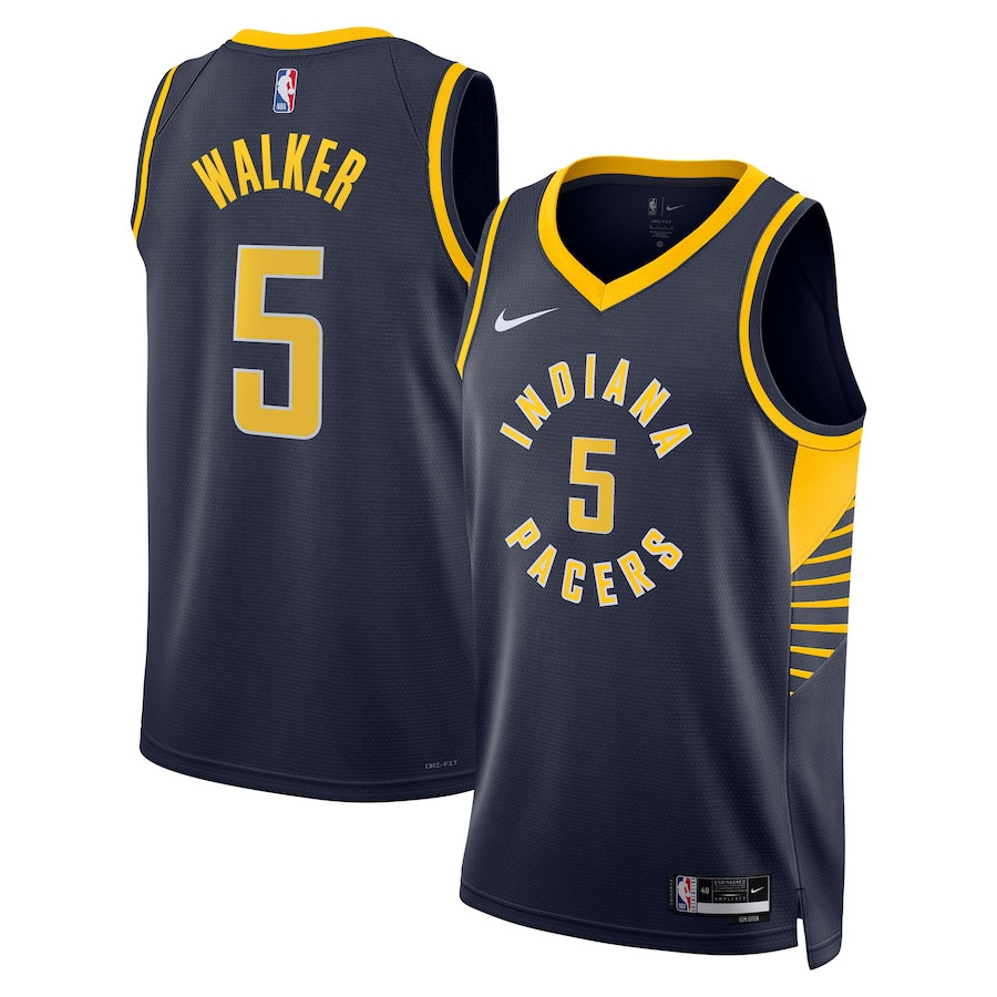 Jarace Walker 5 Indiana Pacers Unisex Swingman Icon Edition Navy NBA Jersey Unisex