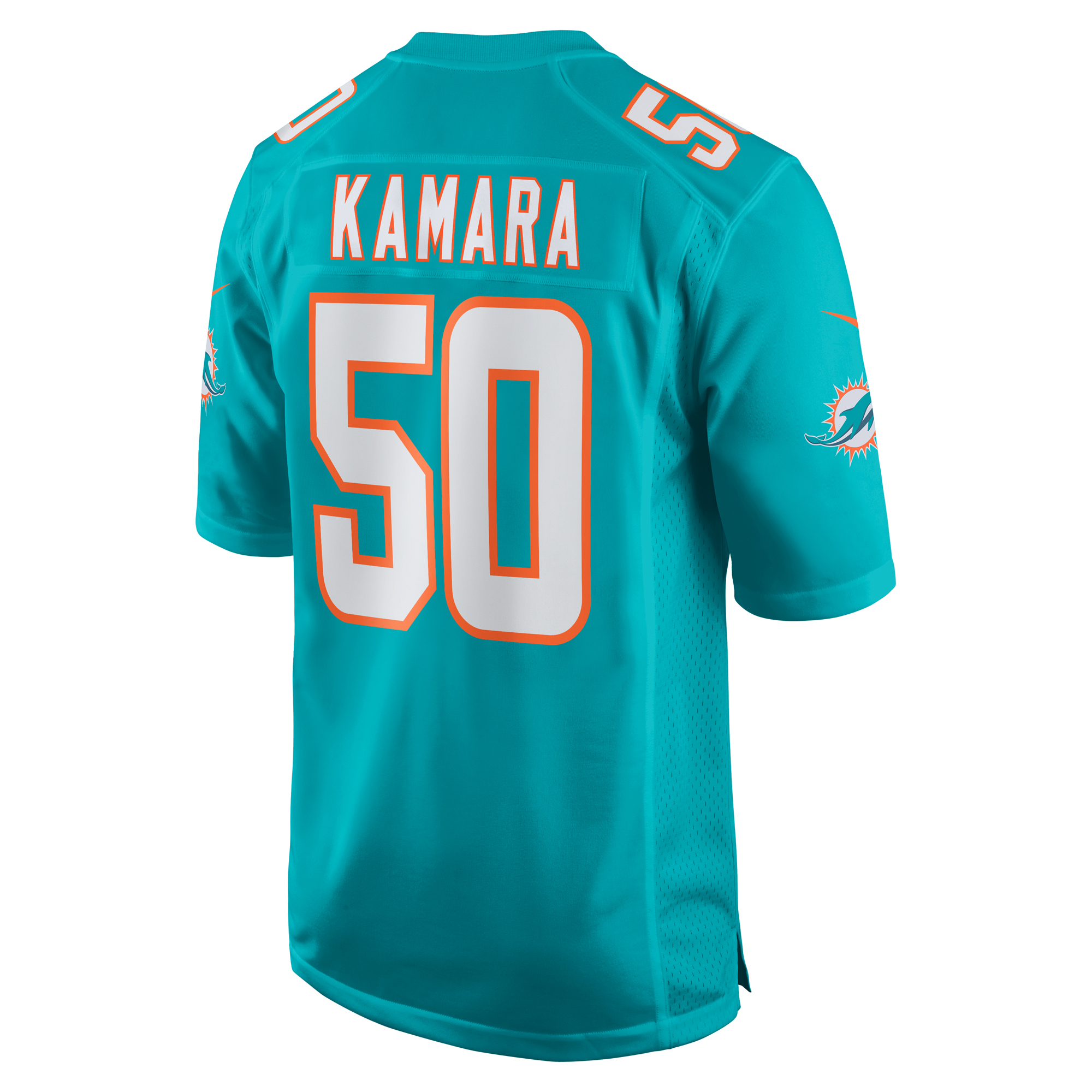 Miami Dolphins Mohamed Kamara Aqua Game NFL Jersey Men's