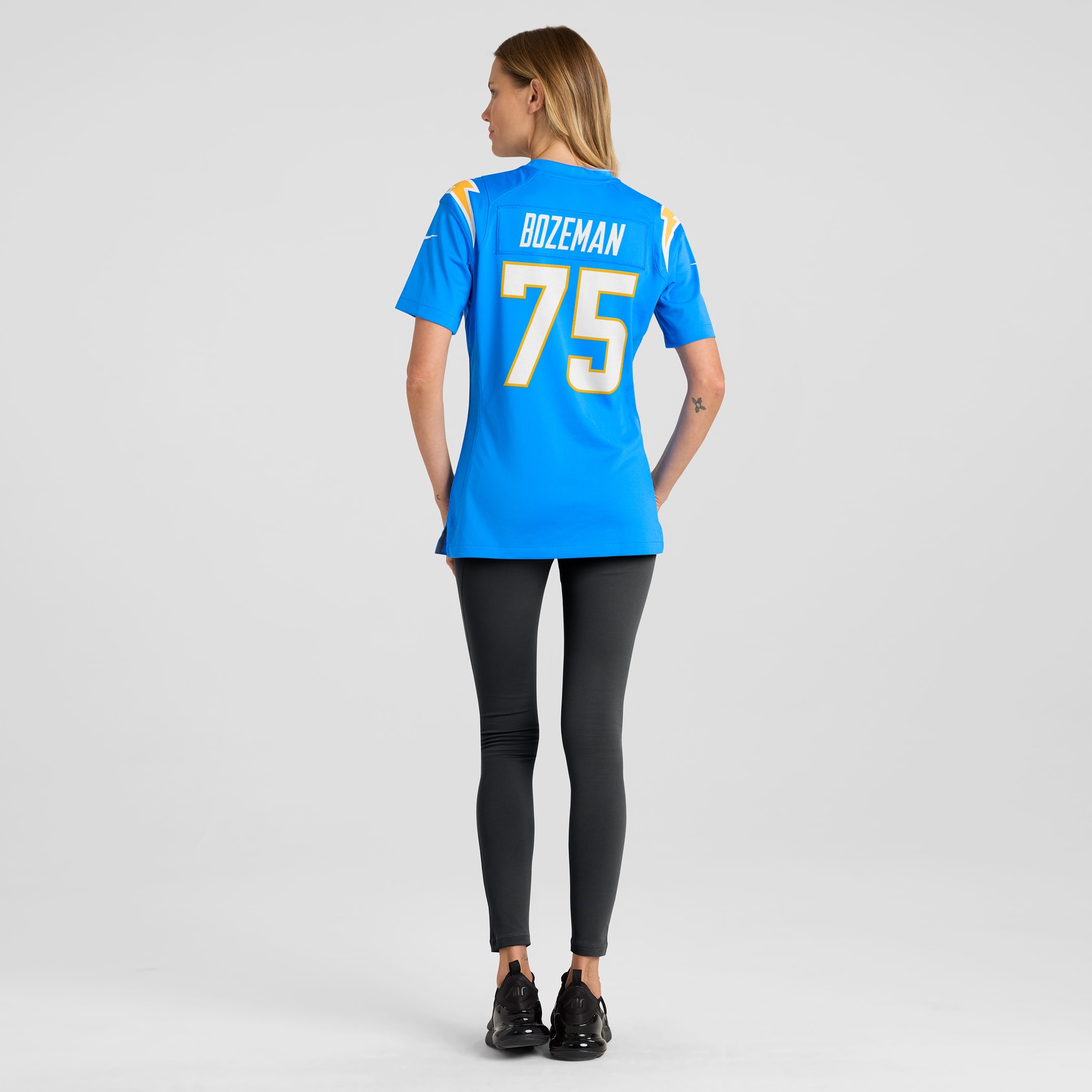 Los Angeles Chargers Bradley Bozeman Powder Blue Game NFL Jersey Women's