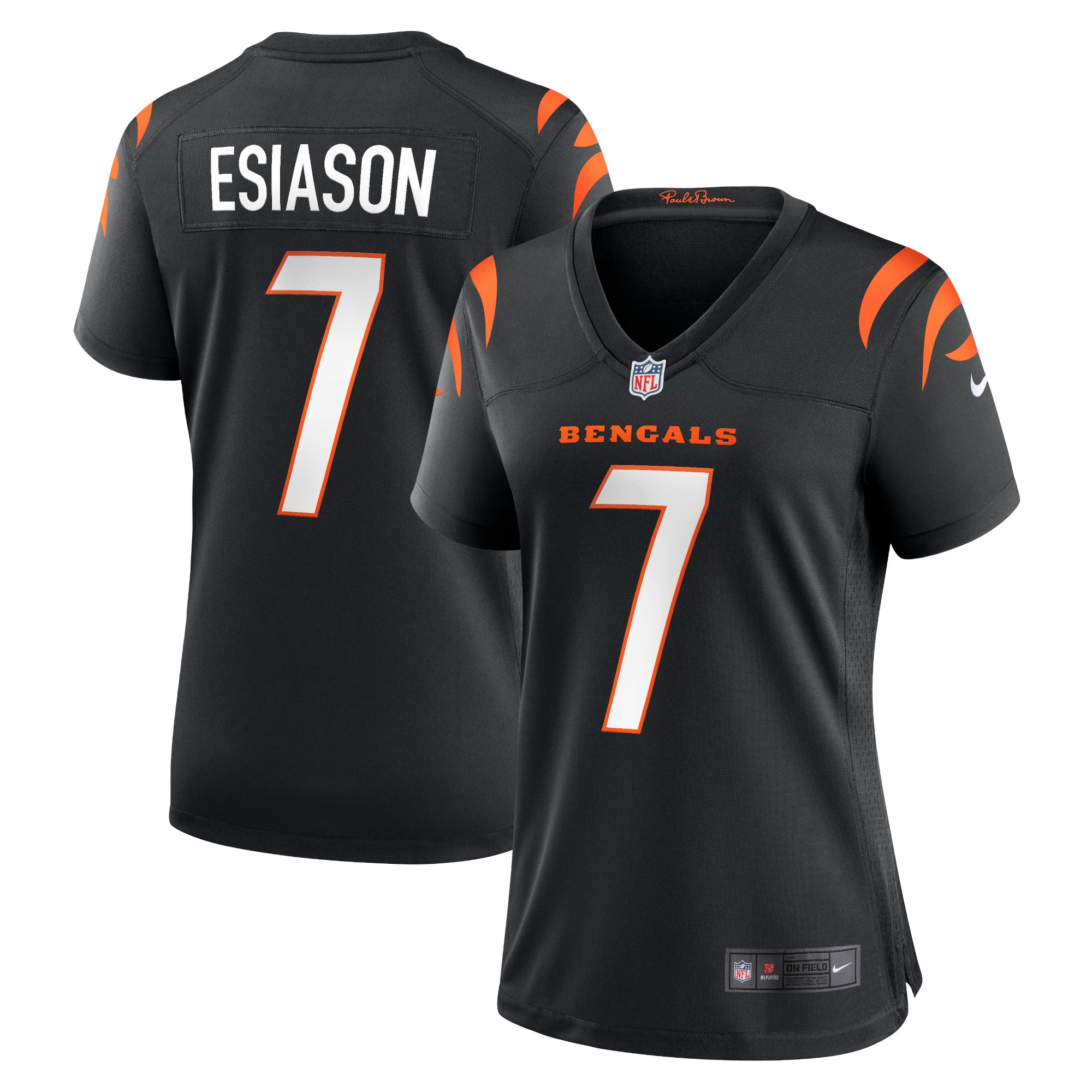 Cincinnati Bengals Boomer Esiason Black Retired Player NFL Jersey Women's