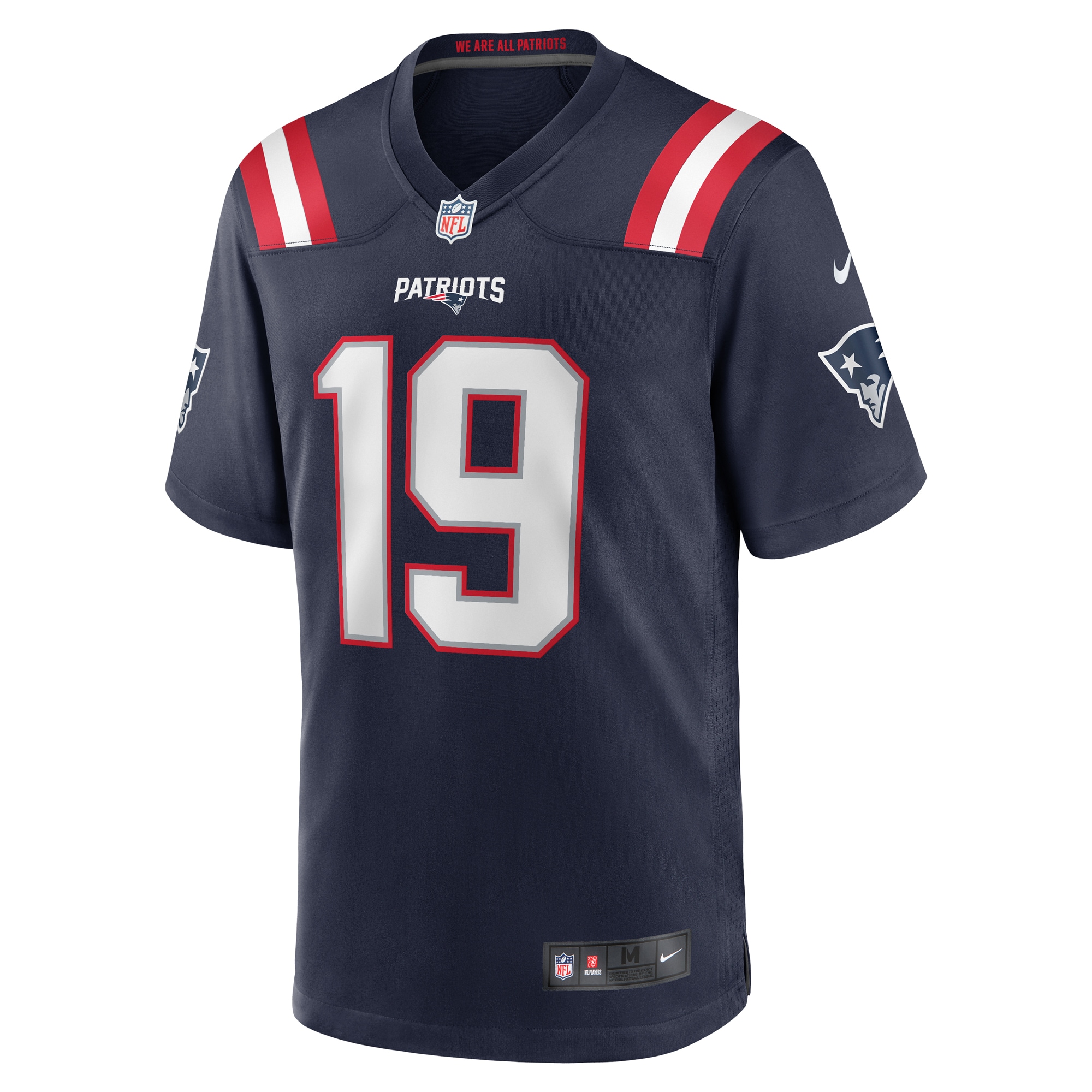 New England Patriots Joe Milton III Navy Game NFL Jersey Men's