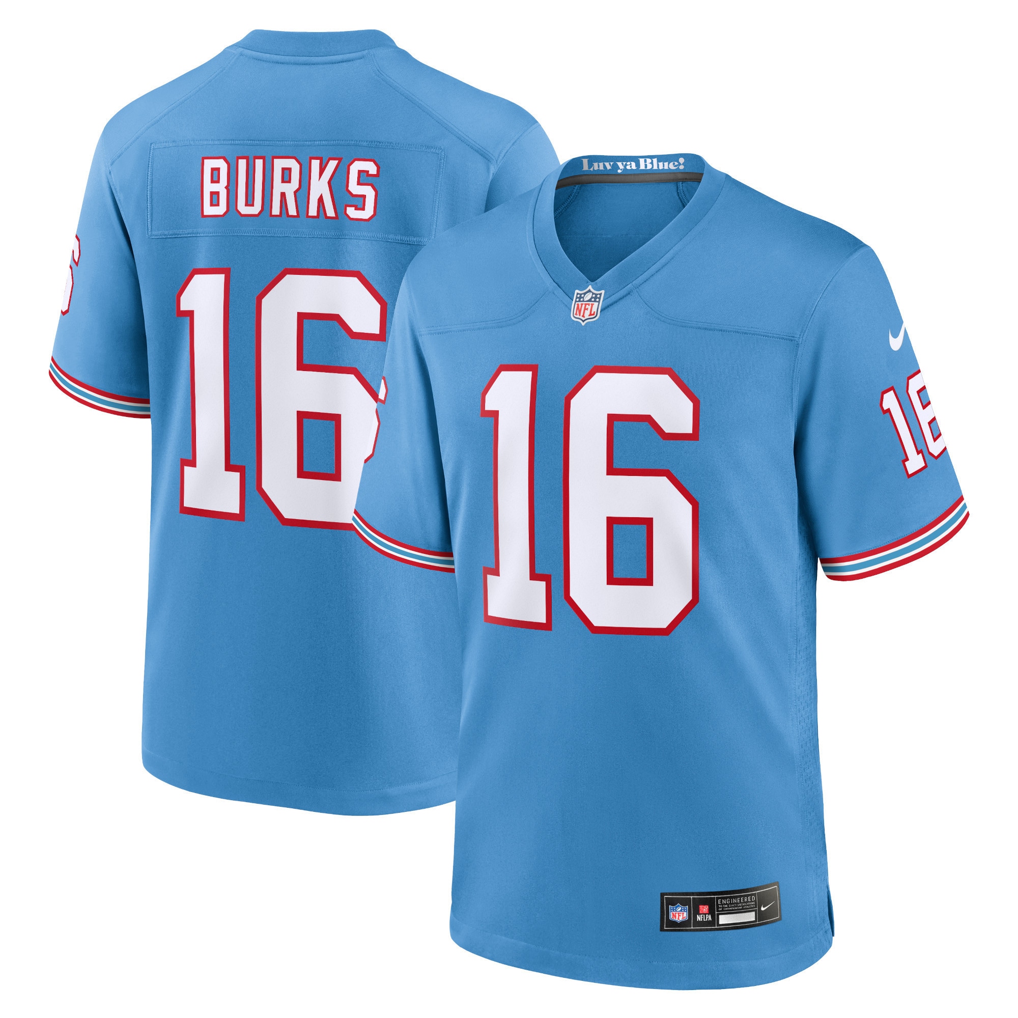 Tennessee Titans Treylon Burks Light Blue Game NFL Jersey Youth