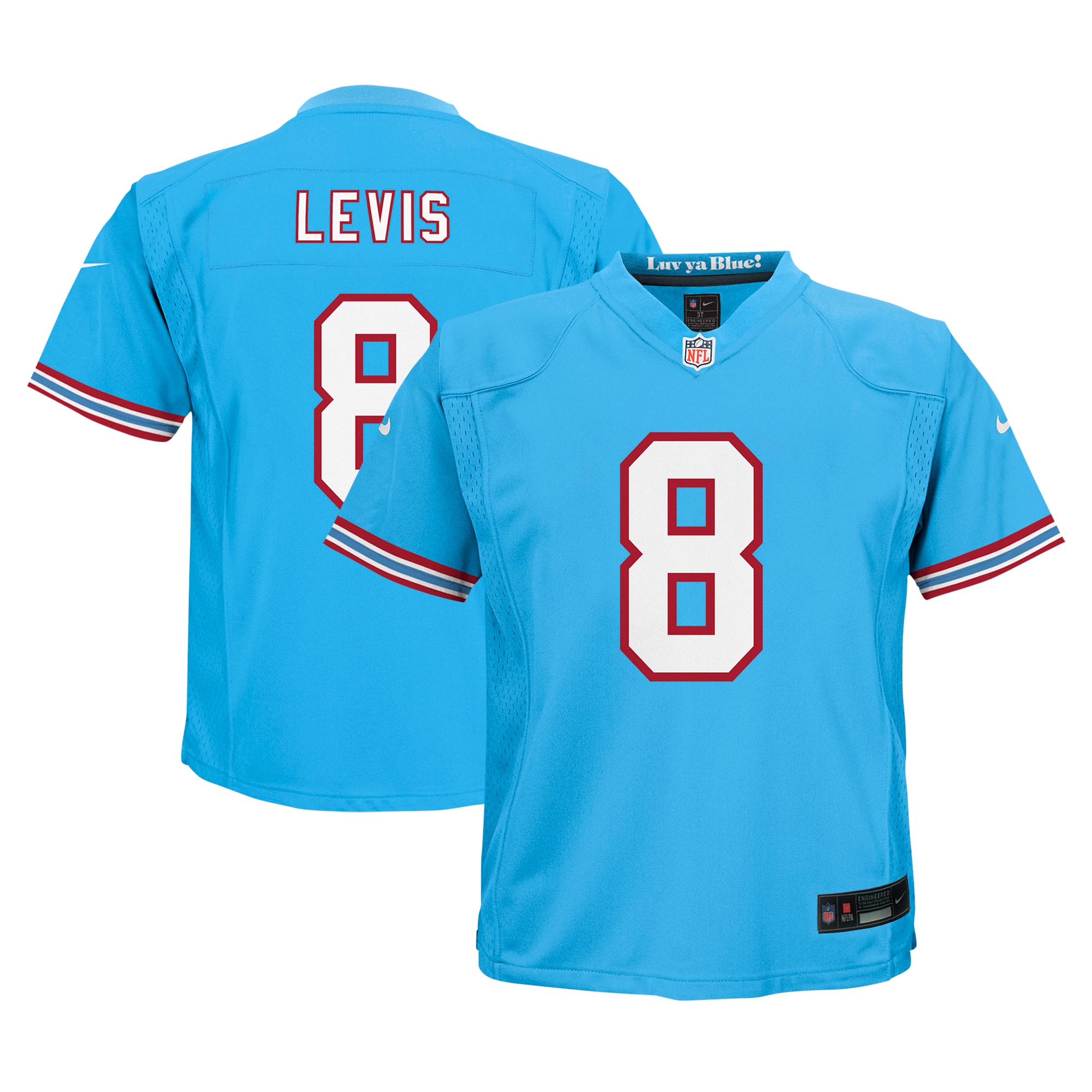 Preschool Tennessee Titans Will Levis Light Blue Alternate Player Game NFL Jersey Men's