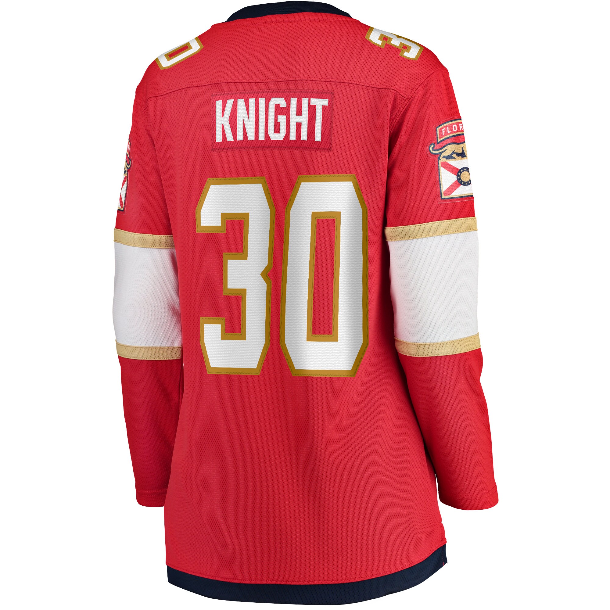 Florida Panthers Spencer Knight Red Home Breakaway NHL Jersey Women's