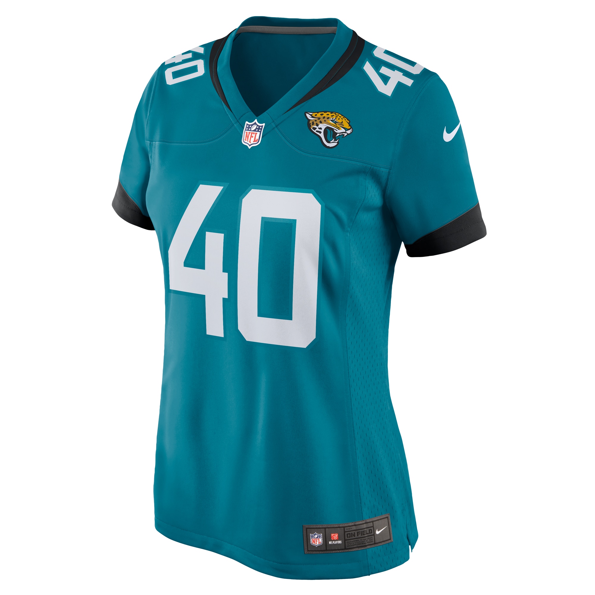 Jacksonville Jaguars Erick Hallett Teal Game NFL Jersey Women's