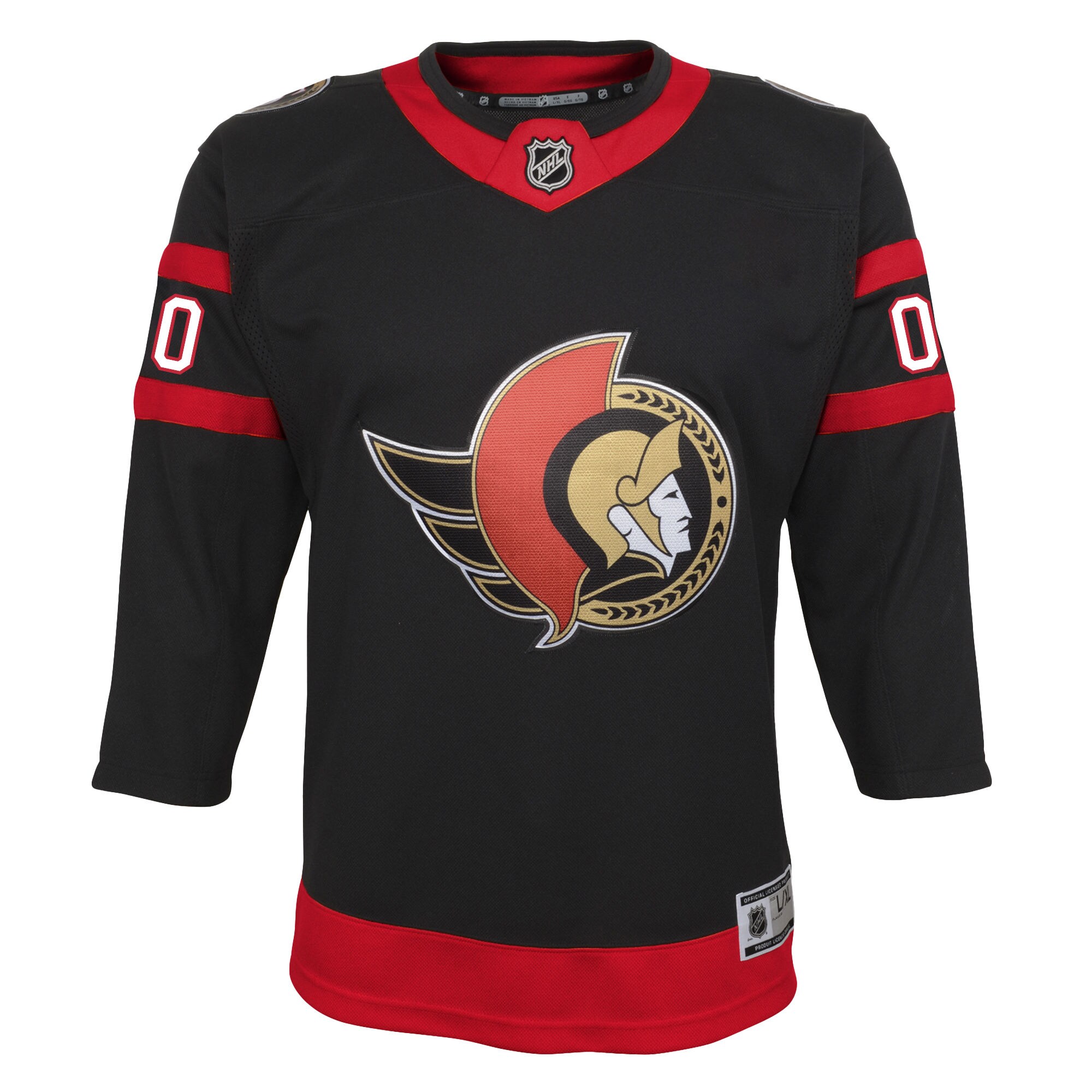 Ottawa Senators Black Home Custom Premier NHL Jersey Youth