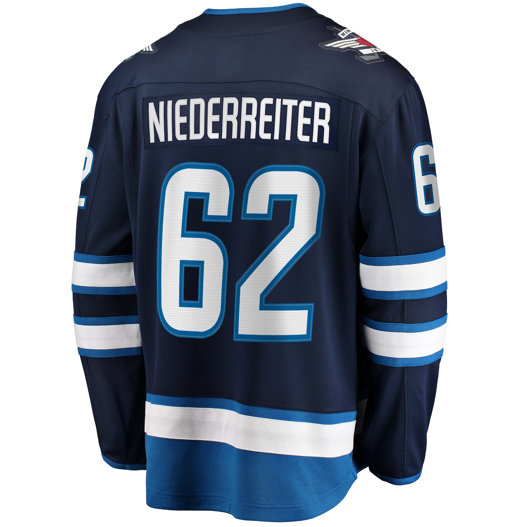 Winnipeg Jets Nino Niederreiter Navy Home Premier Breakaway Player NHL Jersey Men's